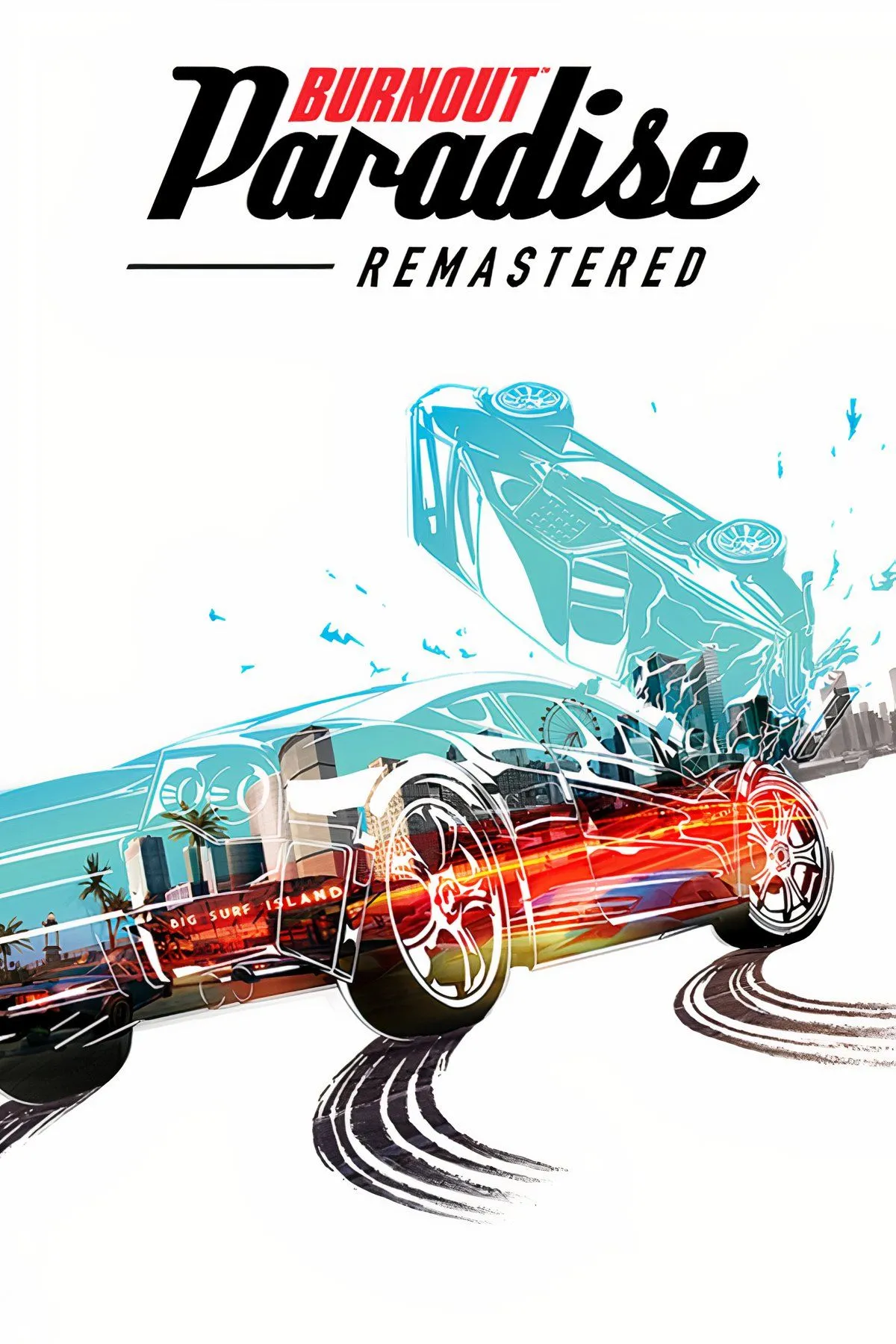 Burnout Paradise Remastered cảnh đua xe tốc độ cao với những pha va chạm nảy lửa trong thành phố mở