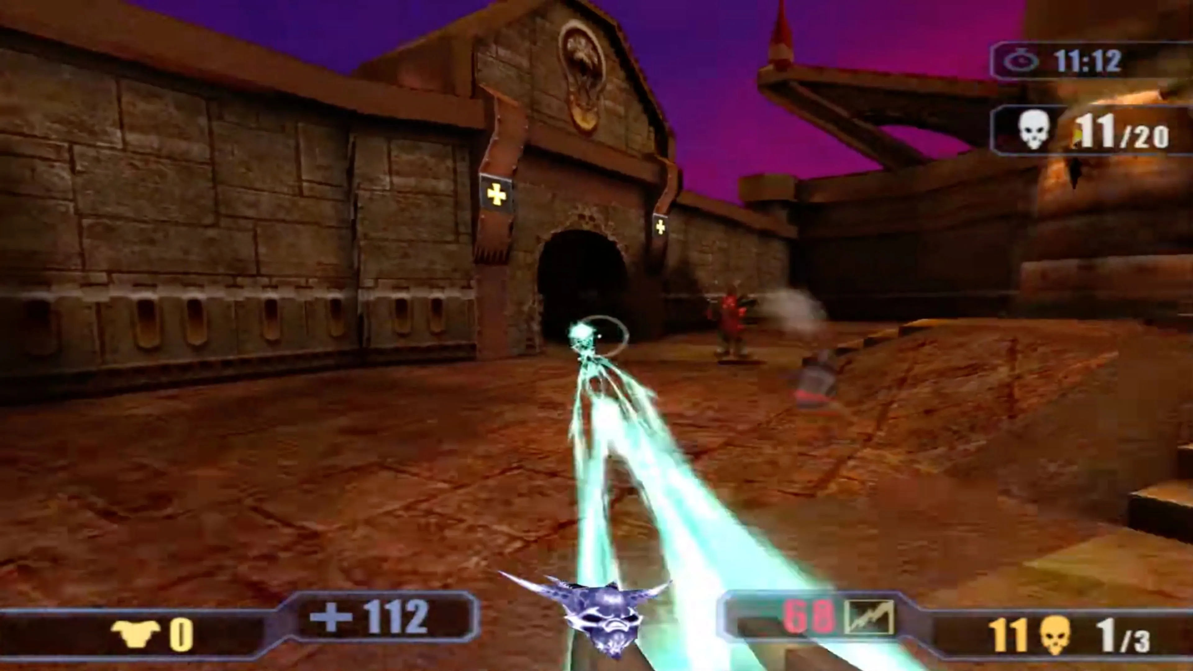 Cảnh chiến đấu FPS năng động trong Quake III Revolution.