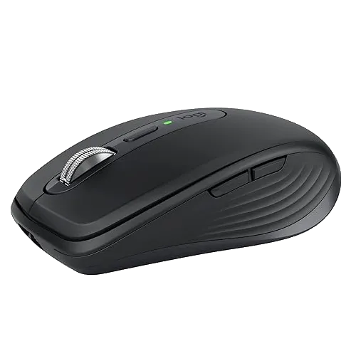 Chuột Logitech MX Anywhere 3S với logo thương hiệu và thông số.
