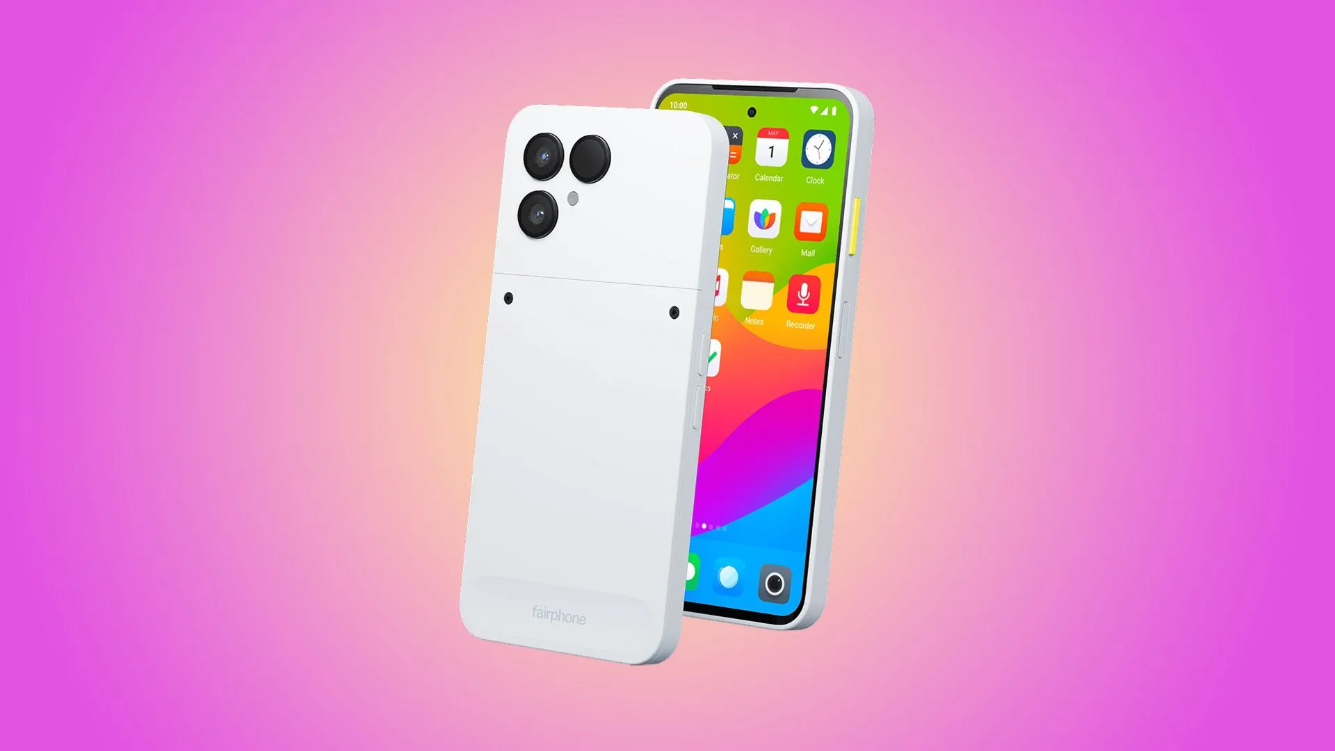 Fairphone 6 màu đen với cụm camera sau nổi bật và thiết kế có thể tháo rời.