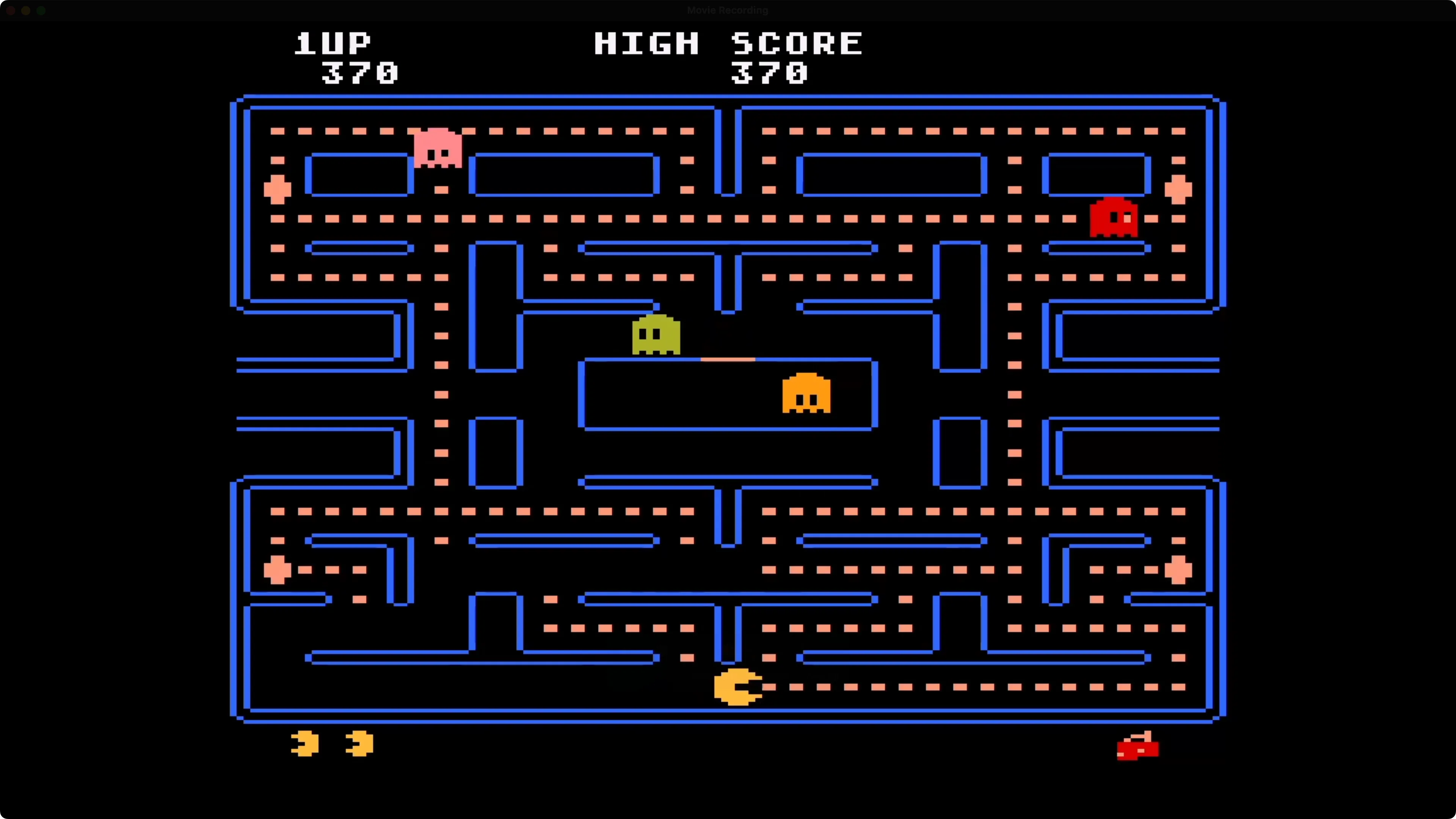 Game Pac-Man cổ điển đang chạy trên Apple TV, vẫn gặp lỗi âm thanh khi giả lập các tựa game cũ