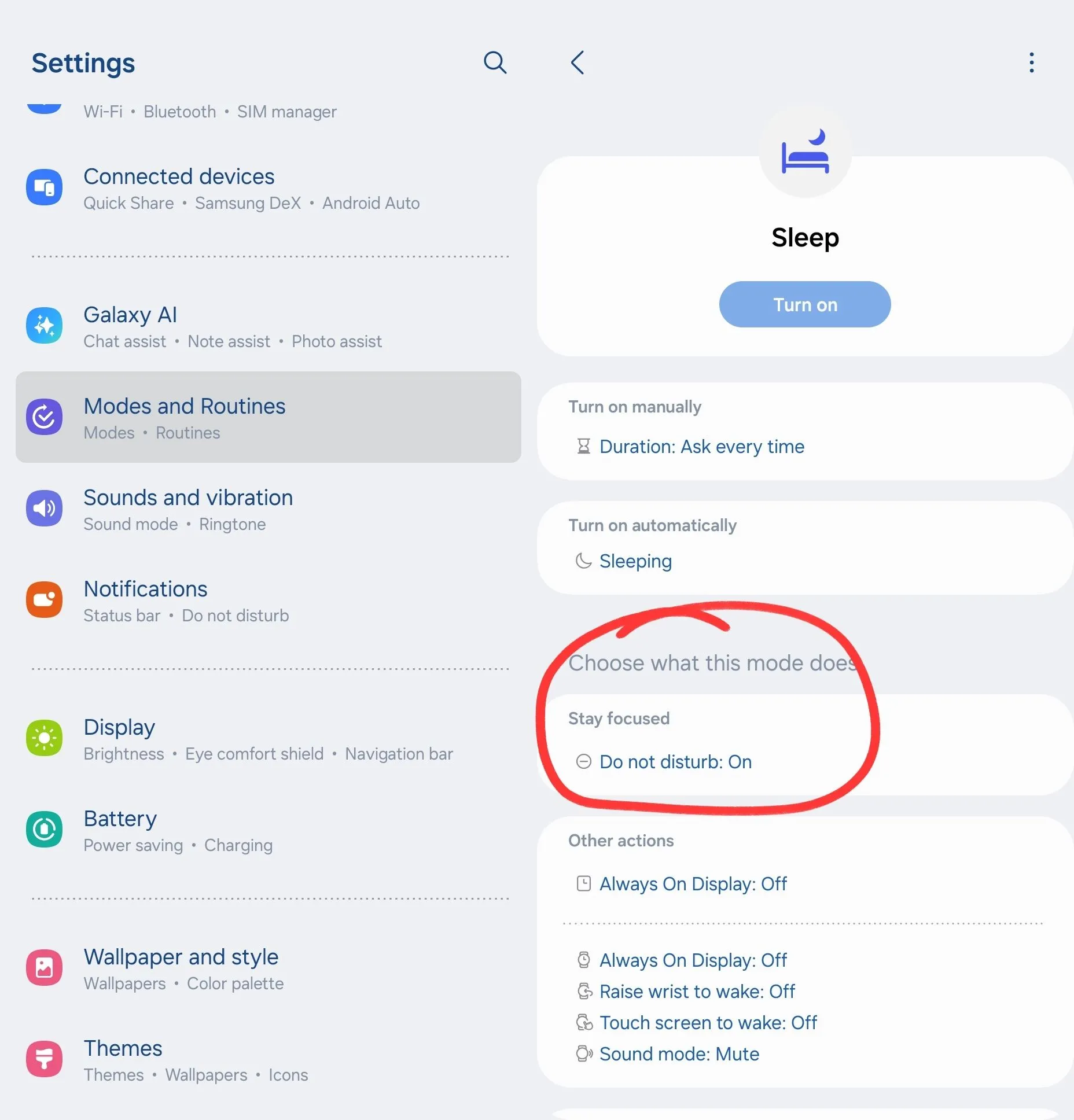 Giao diện cài đặt &quot;Chế độ Ngủ&quot; trên Android, cho phép tùy chỉnh các quy tắc kích hoạt tự động và tích hợp với &quot;Không Làm Phiền&quot;.