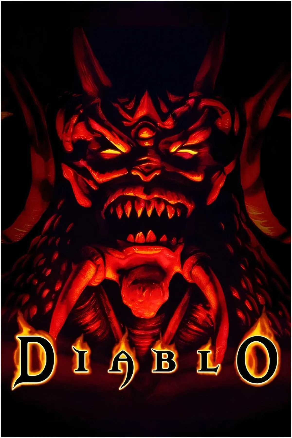 Giao diện game Diablo cổ điển, nhân vật chiến đấu trong hầm ngục tối tăm.