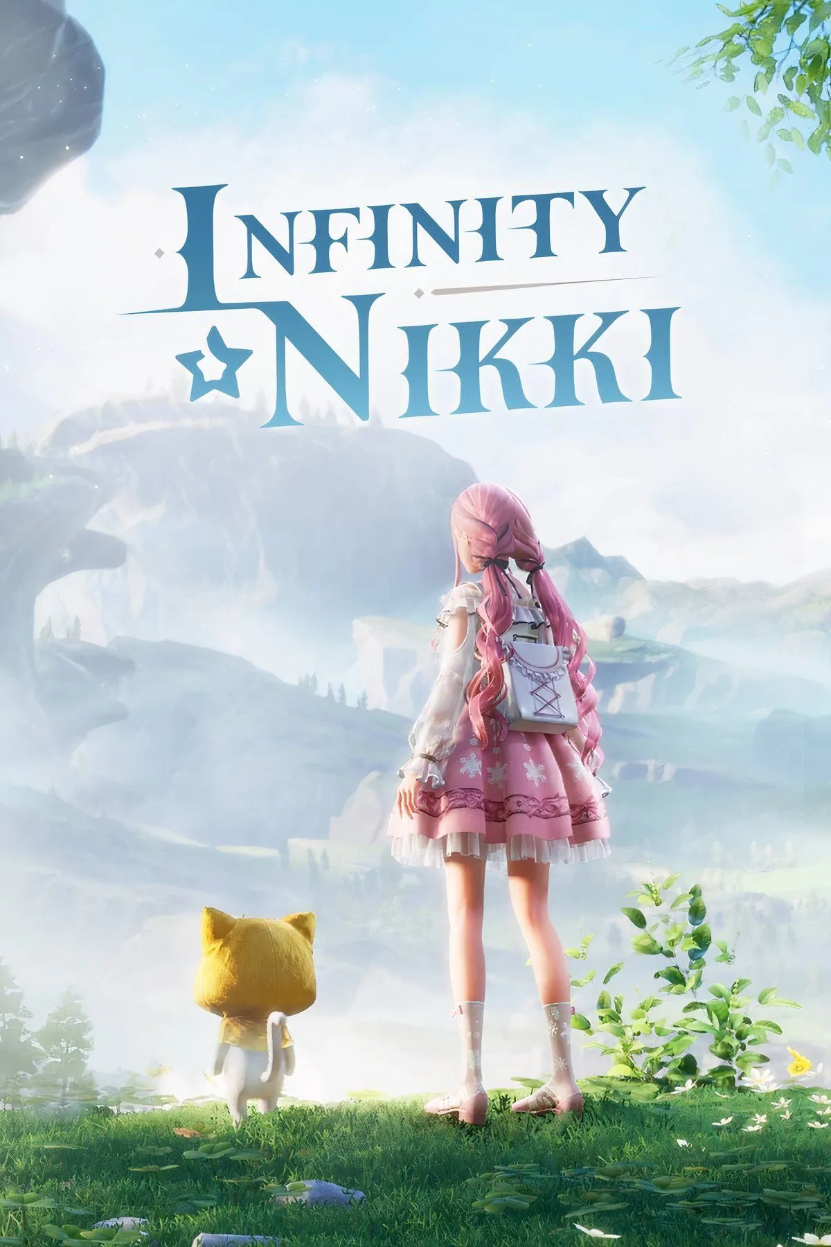 Giao diện game Infinity Nikki trên điện thoại di động, hiển thị nhân vật Nikki trong bộ trang phục lộng lẫy và đồ họa sắc nét của Miraland.