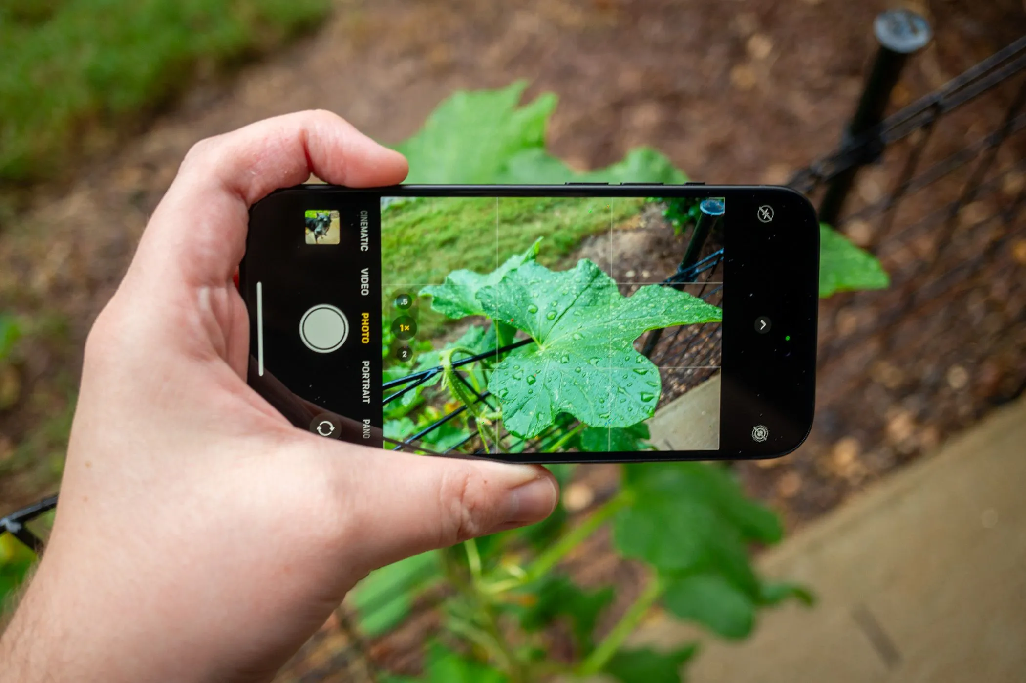 Giao diện ứng dụng camera trên iPhone 15.