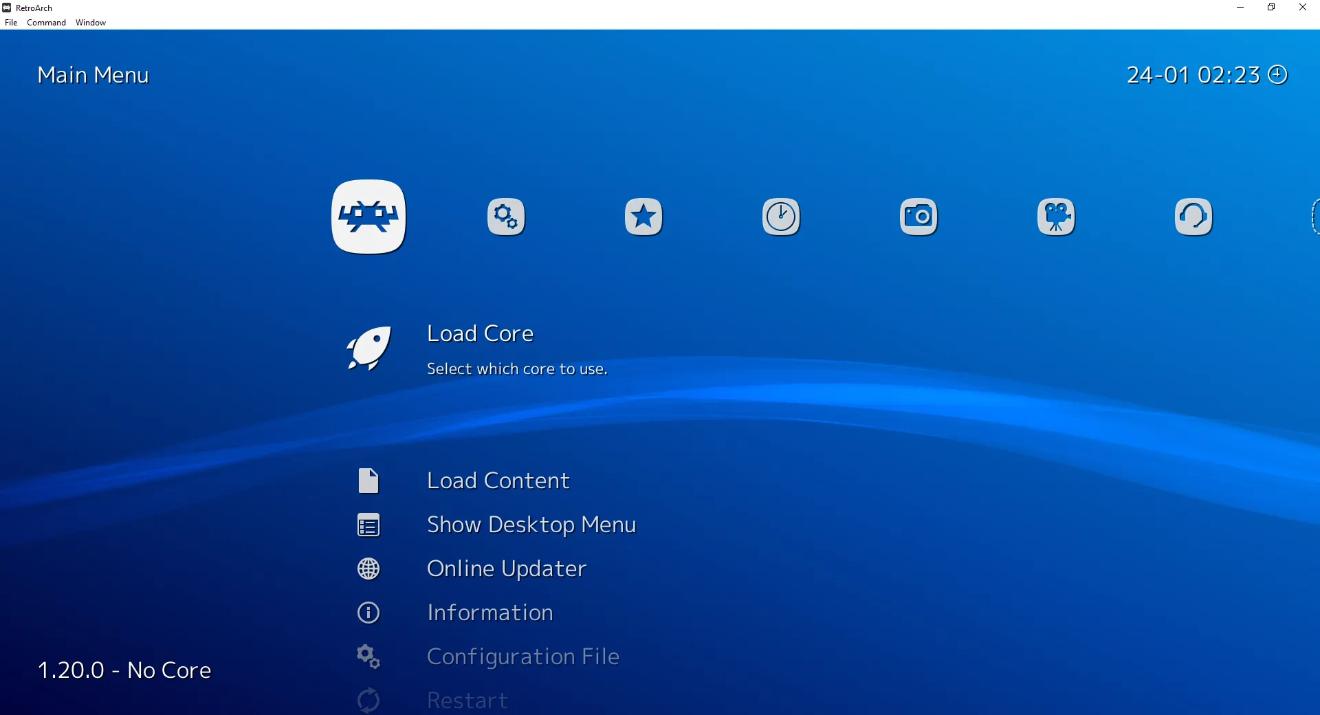 Giao diện XMB thân thiện trong RetroArch