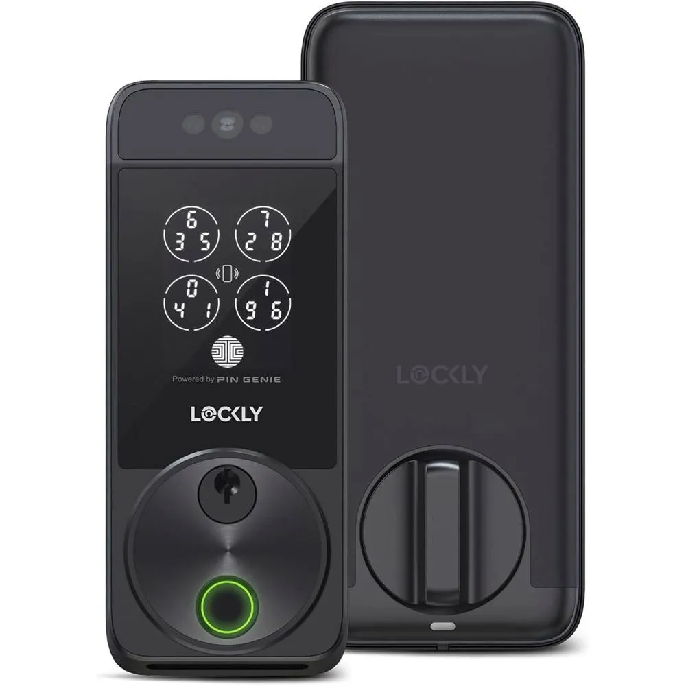 Hình ảnh khóa cửa thông minh Lockly Visage hỗ trợ Apple HomeKit và HomeKey.