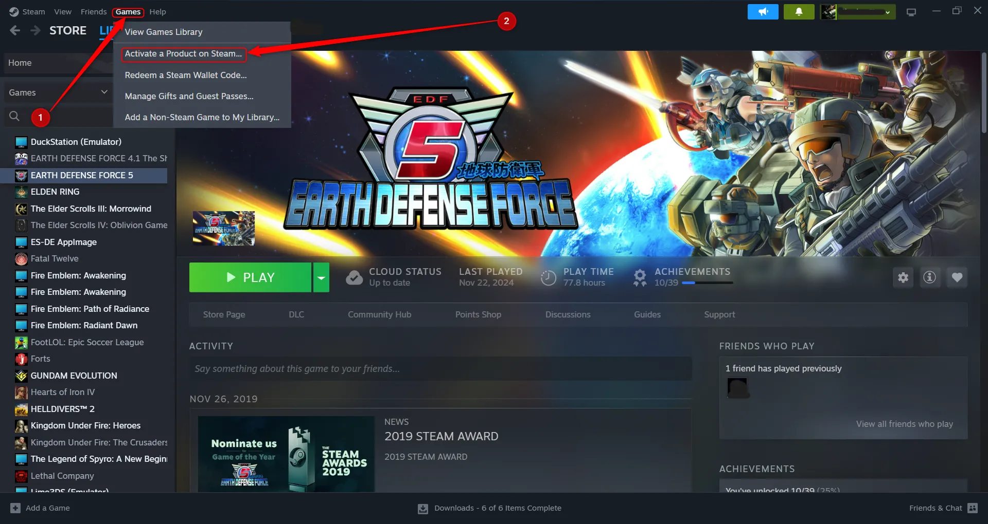 Hướng dẫn cách kích hoạt mã game kỹ thuật số trên Steam