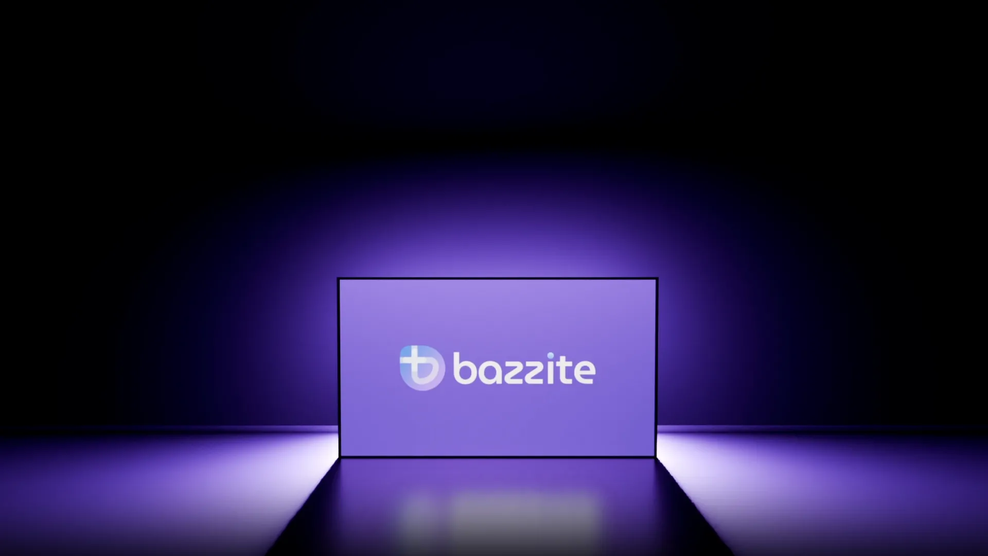 Logo Bazzite OS trên màn hình máy tính