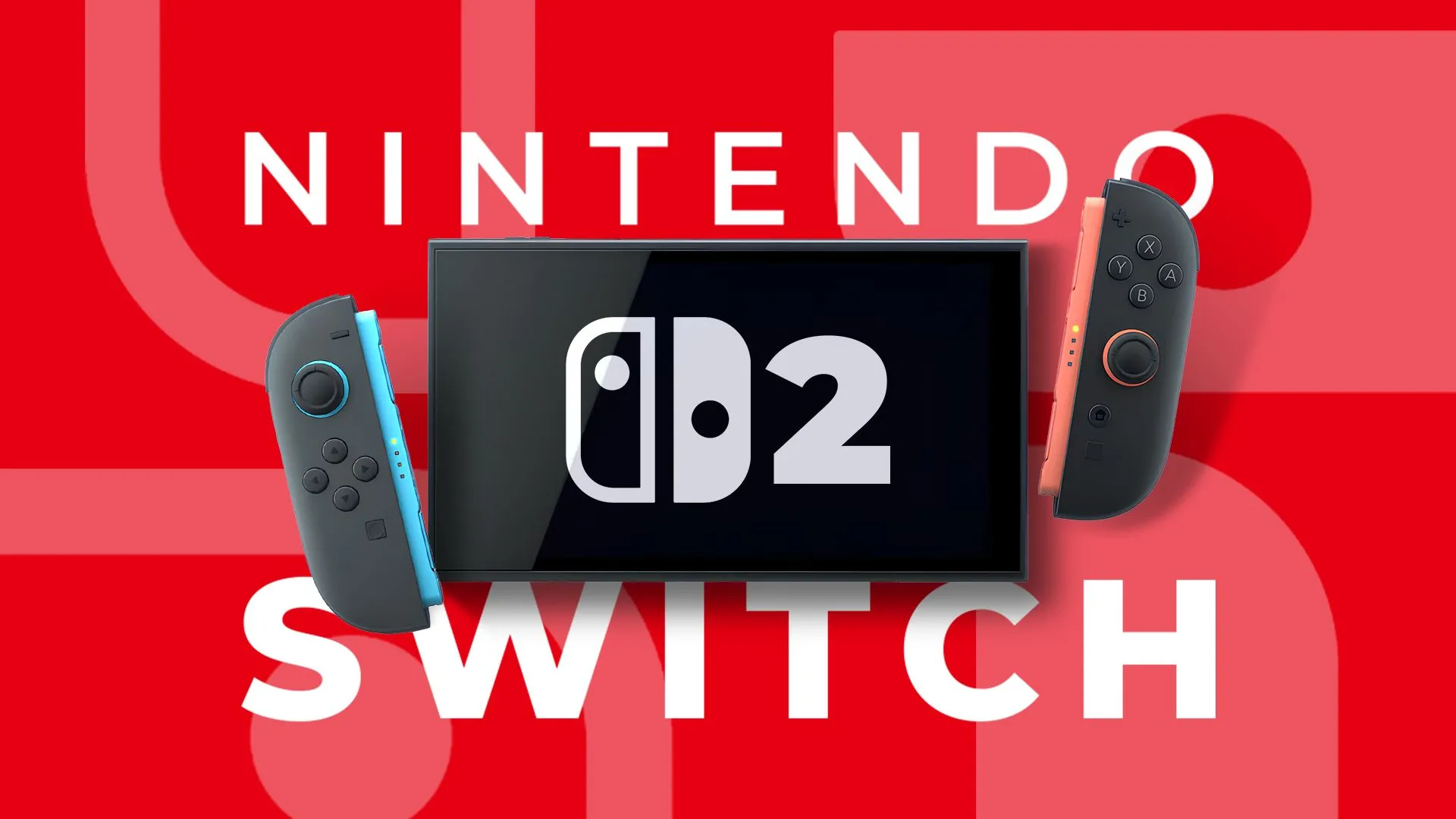 Màn hình hiển thị logo Nintendo Switch 2 trên thân máy console