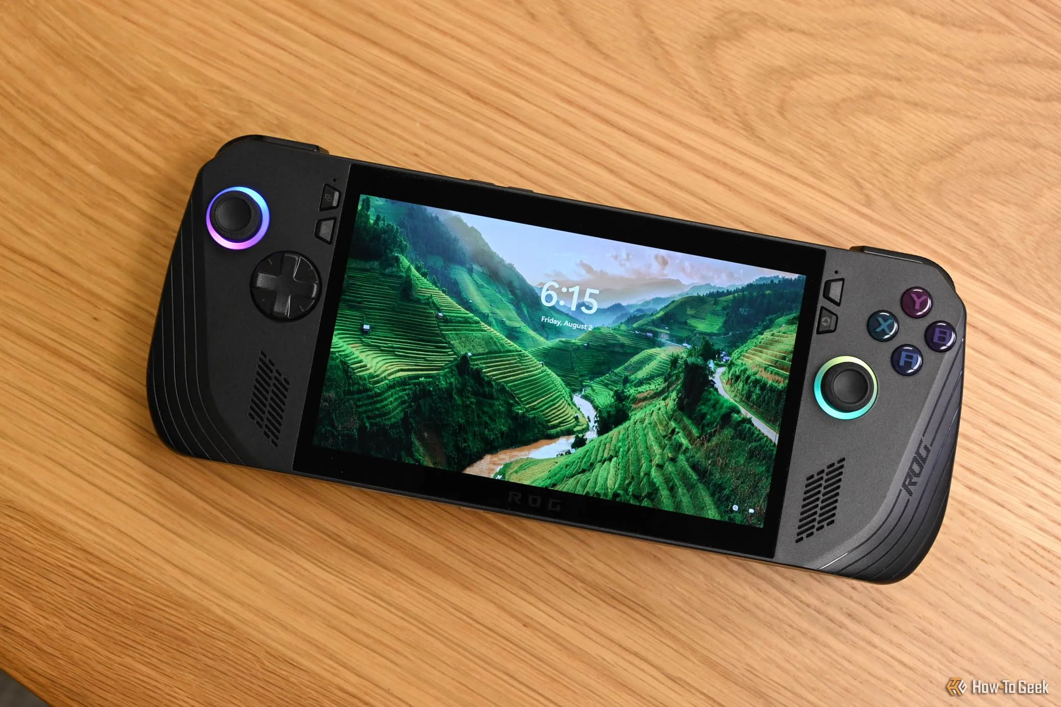 Màn hình khóa Windows 11 trên thiết bị chơi game cầm tay Asus ROG Ally X.
