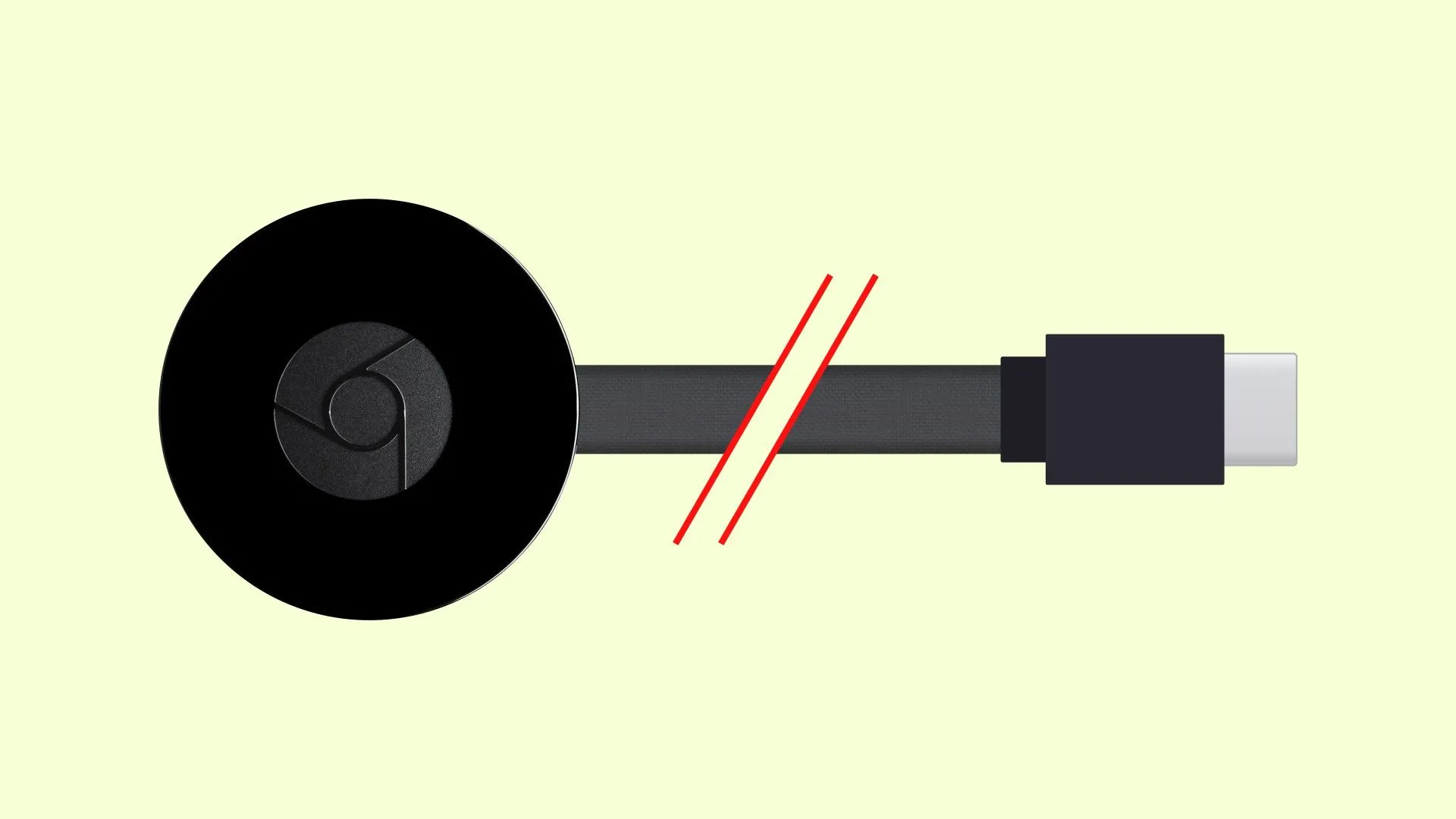 Màn hình tivi hiển thị thông báo lỗi kết nối Chromecast.
