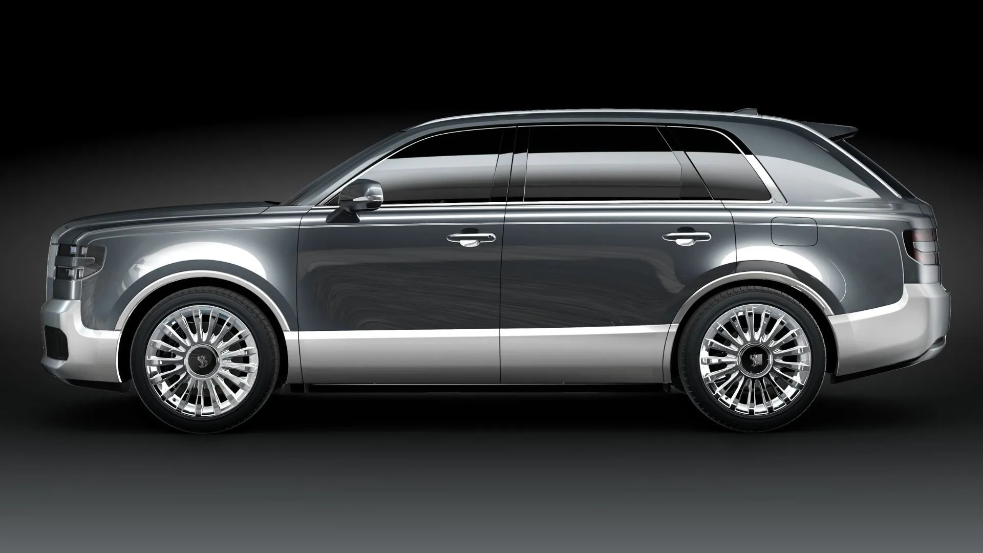 Mẫu SUV siêu sang Toyota Century màu đen, sang trọng và bề thế.