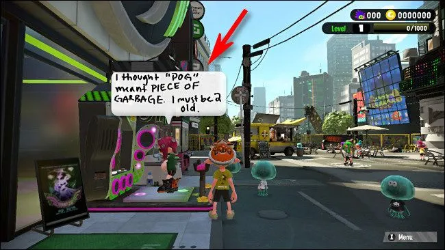 Minh họa bài đăng của người chơi trên Splatoon 2 của Nintendo Switch