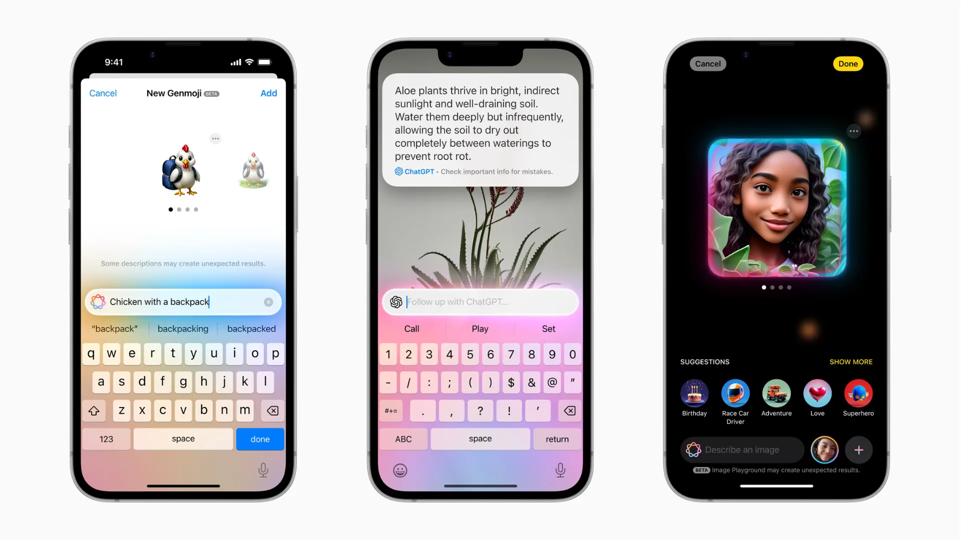 Minh họa các tính năng Apple Intelligence hoạt động trên iPhone 16e.