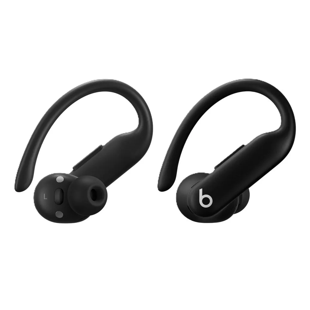 Tai nghe không dây Beats PowerBeats Pro 2 màu đen với móc và logo Beats