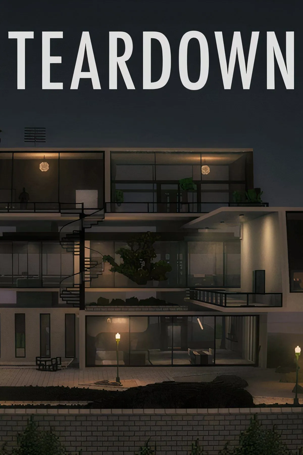Teardown cảnh công trình bị phá hủy với hiệu ứng vật lý chân thực trong game sandbox