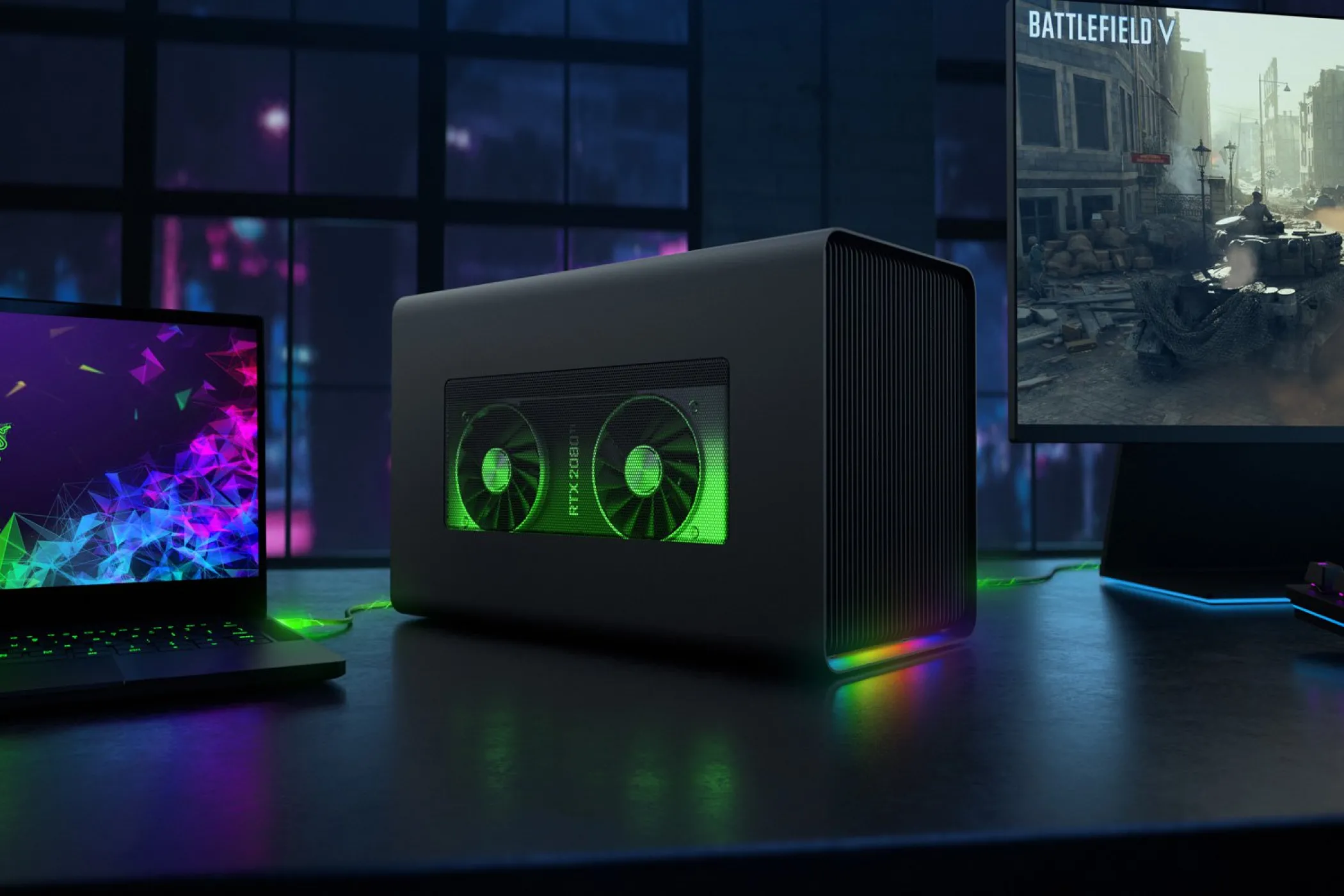 Vỏ eGPU Razer Core X Chroma với đèn RGB