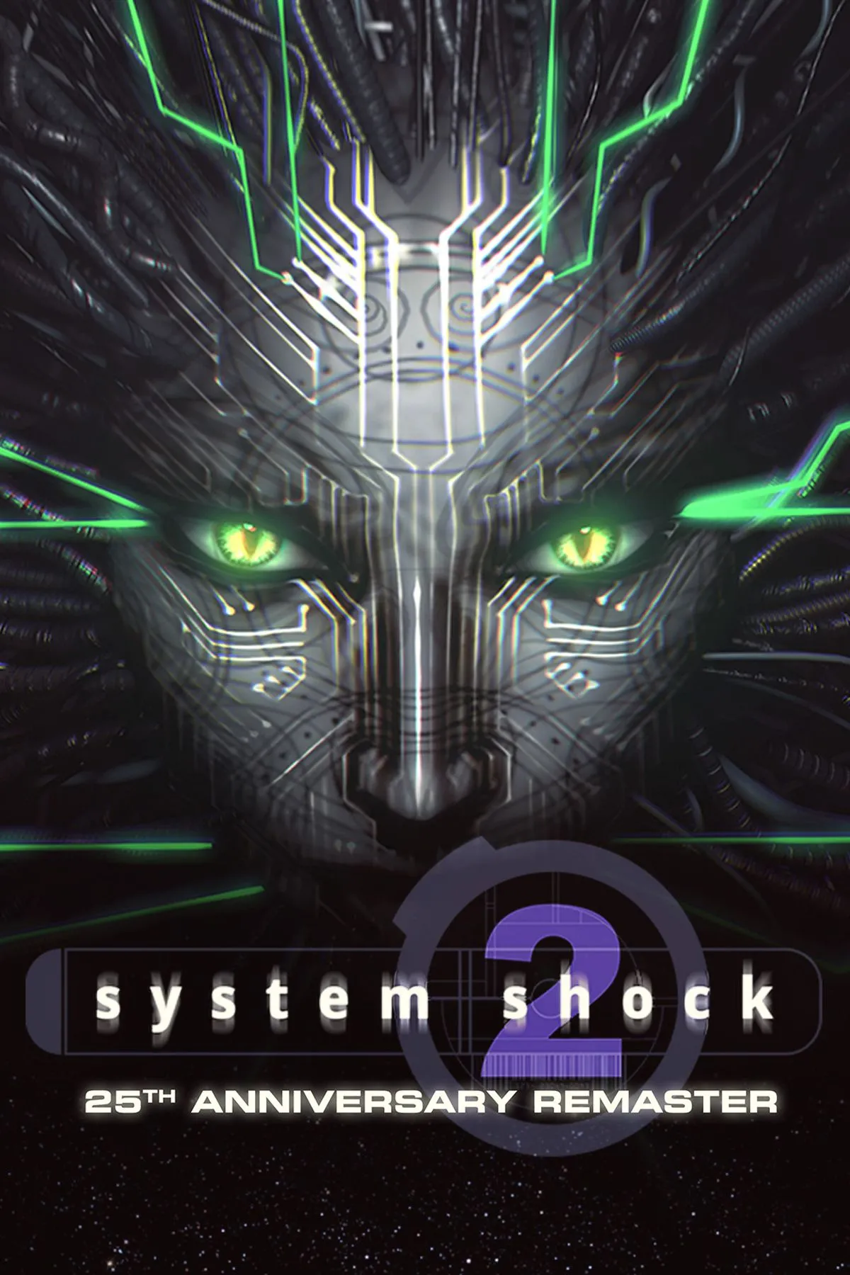 Ảnh bìa System Shock 2: 25th Anniversary Remaster, phiên bản nâng cấp của tựa game kinh dị FPS kinh điển, mang trở lại trải nghiệm SHODAN trên PC tháng 6.