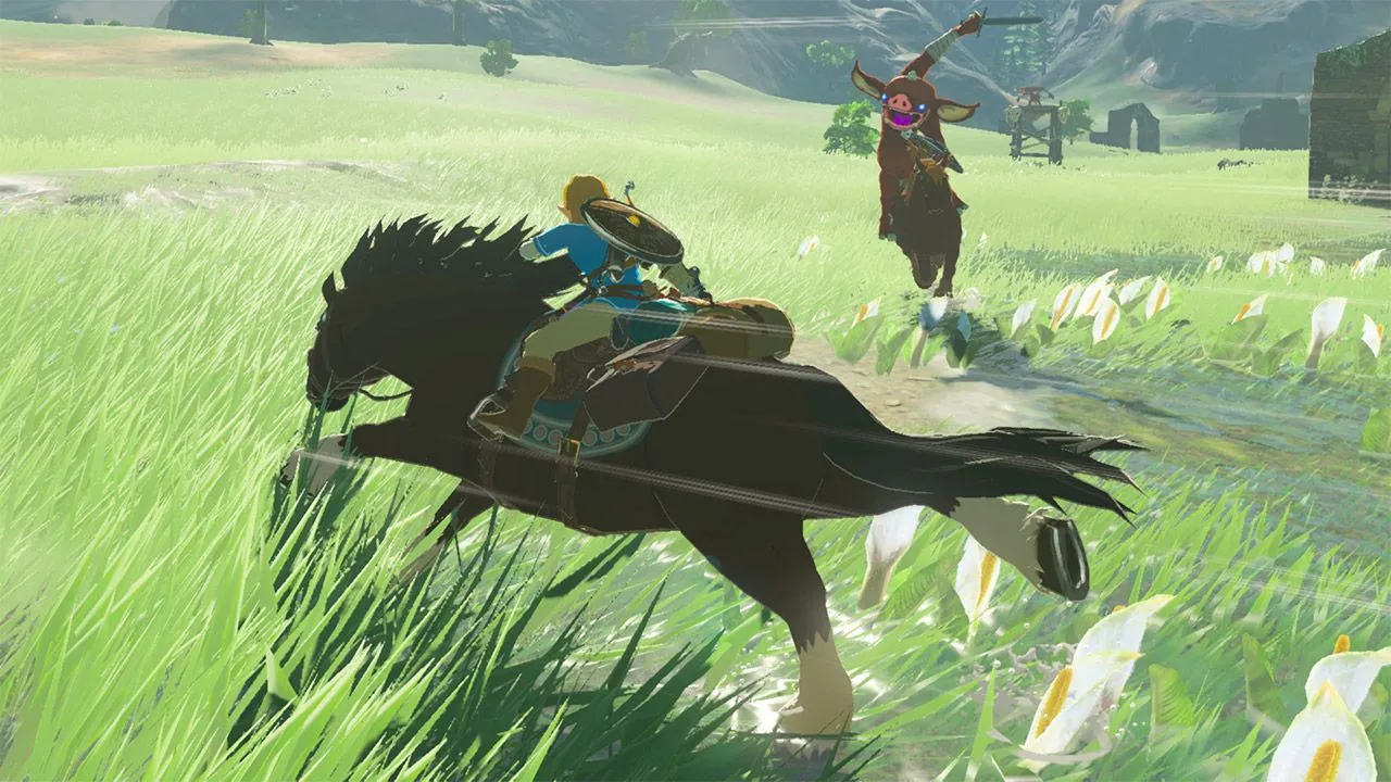 Ảnh chụp màn hình từ The Legend of Zelda: Breath of the Wild, game độc quyền nổi tiếng của Nintendo Switch