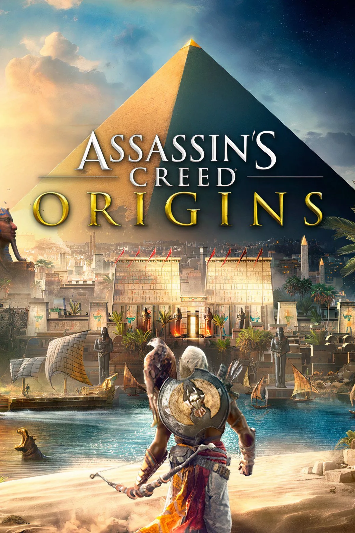 Assassin's Creed Origins - Bayek của Siwa với chim đại bàng Senu trên lưng