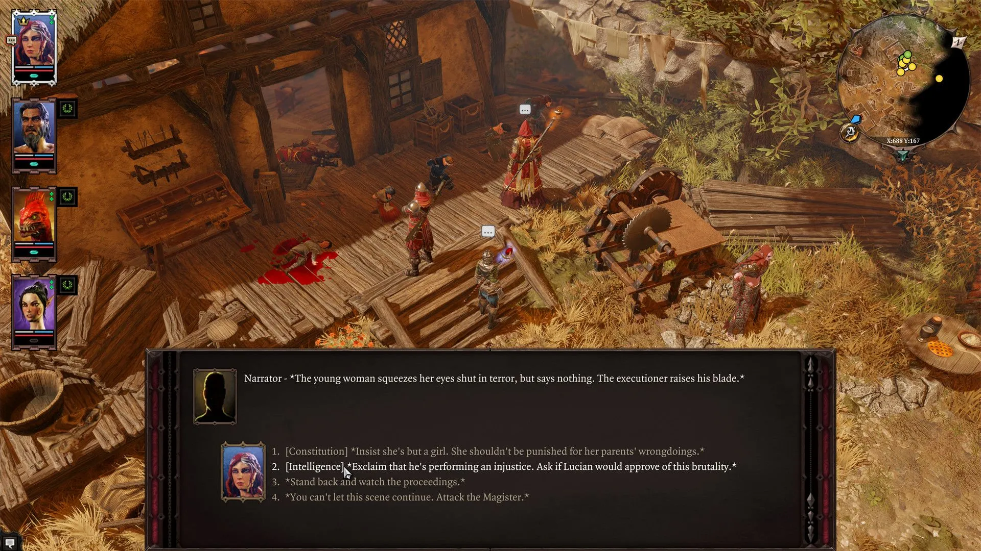 Cảnh hội thoại trong Divinity Original Sin 2