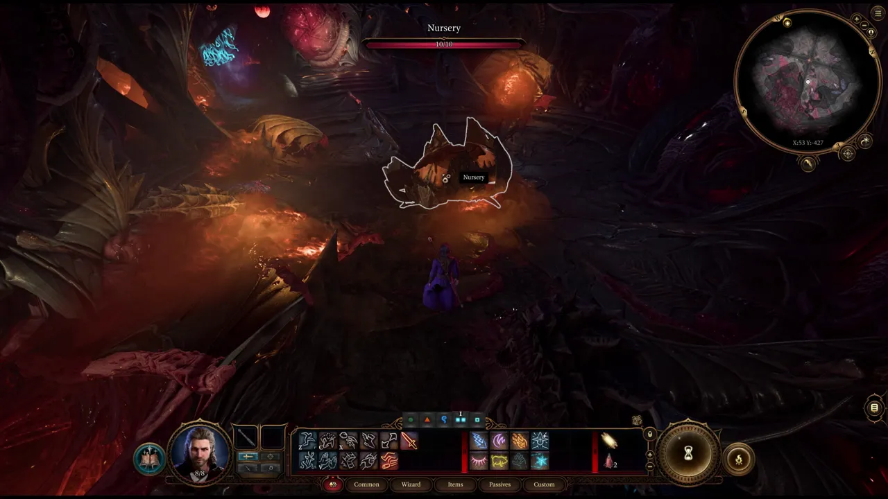 Cảnh mở đầu của game Baldur's Gate 3.