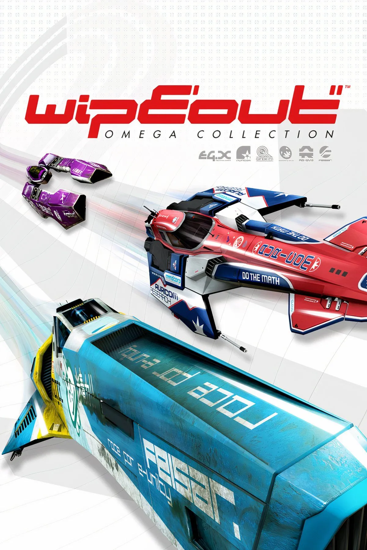 Chiếc xe phản trọng lực tốc độ cao trong game Wipeout 2097 trên đường đua khoa học viễn tưởng với thiết kế tương lai