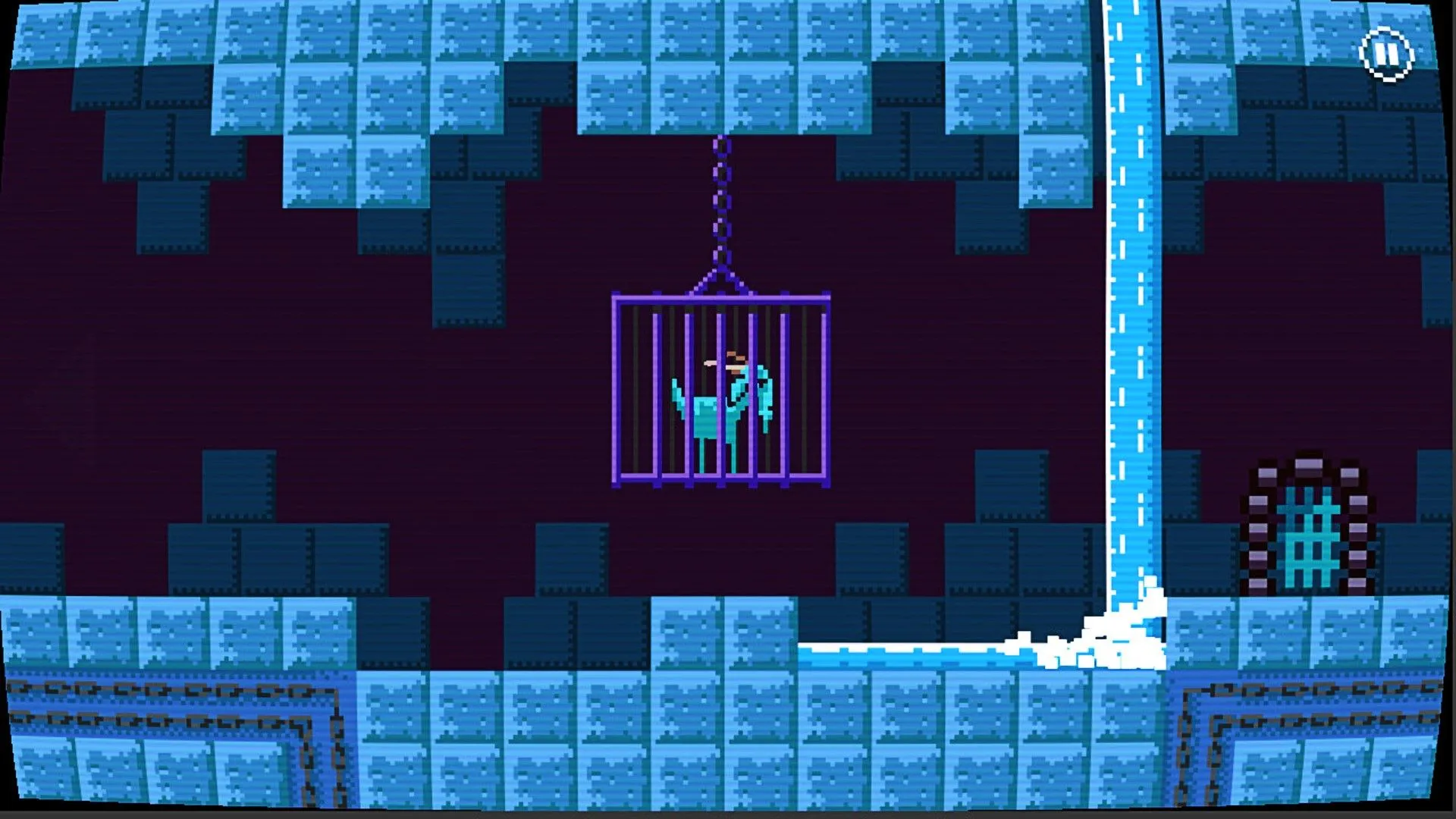 Con dê bị nhốt trong lồng trong game There Is No Game Jam Edition 2015, một game giải đố phiêu lưu miễn phí phá vỡ quy tắc