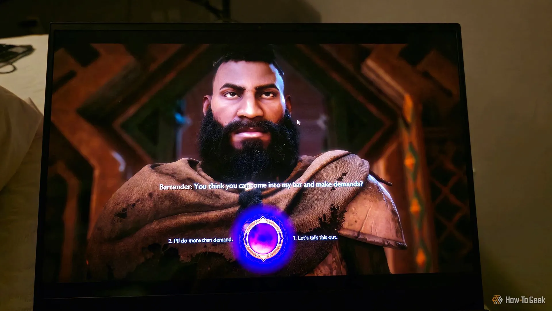 Dragon Age: The Veilguard đang chạy trên Razer Blade 16 2025, minh họa cốt truyện thiếu sức hút của game