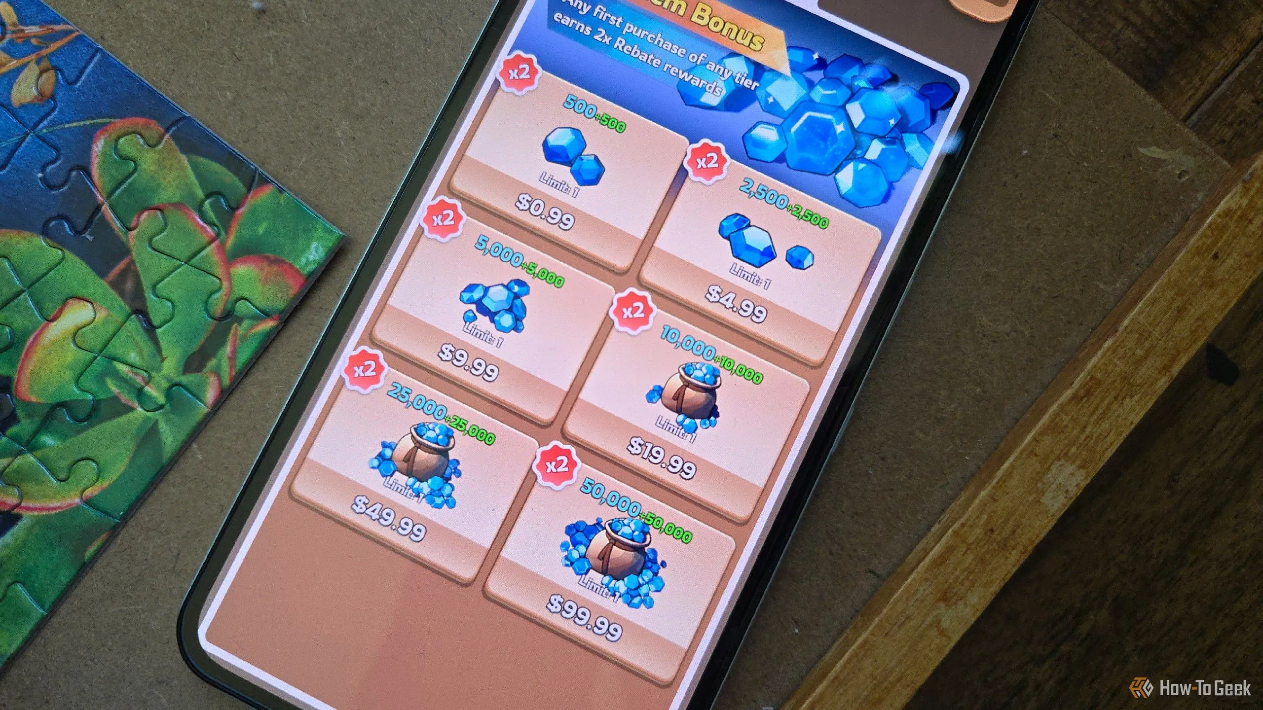 Giao diện game Kingshot trên điện thoại CMF Phone 2 Pro hiển thị các giao dịch siêu nhỏ để mua vật phẩm và nâng cấp
