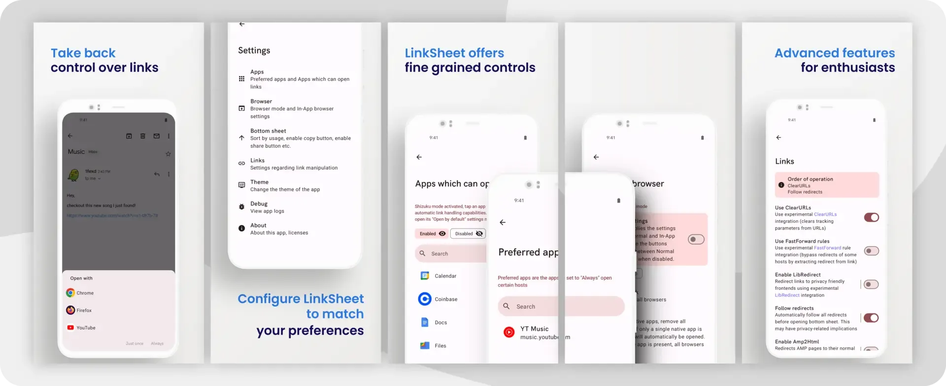 Giao diện Linksheet giúp người dùng chọn ứng dụng mở liên kết trên Android