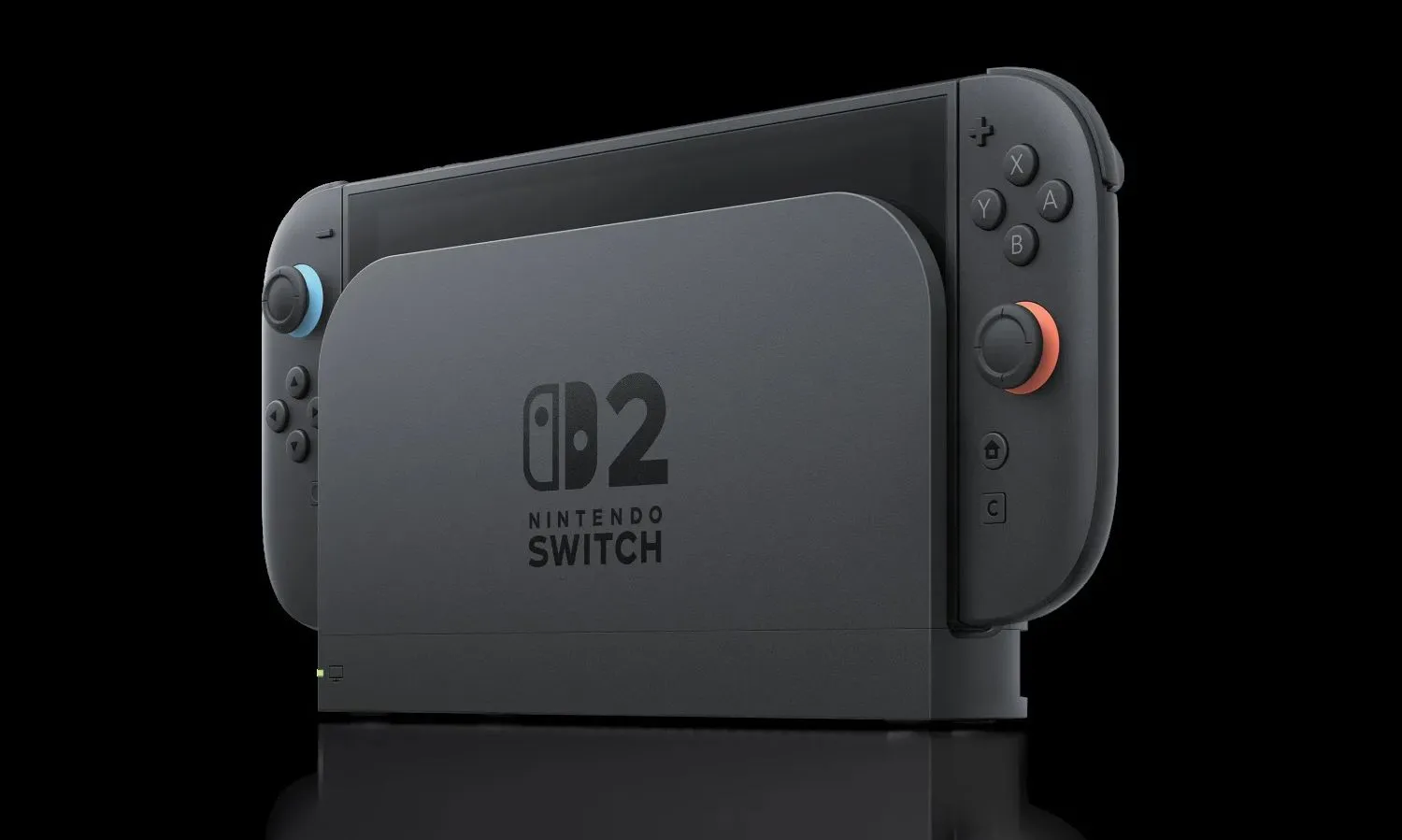 Hình ảnh concept của máy chơi game Nintendo Switch 2 đang đặt trong dock sạc