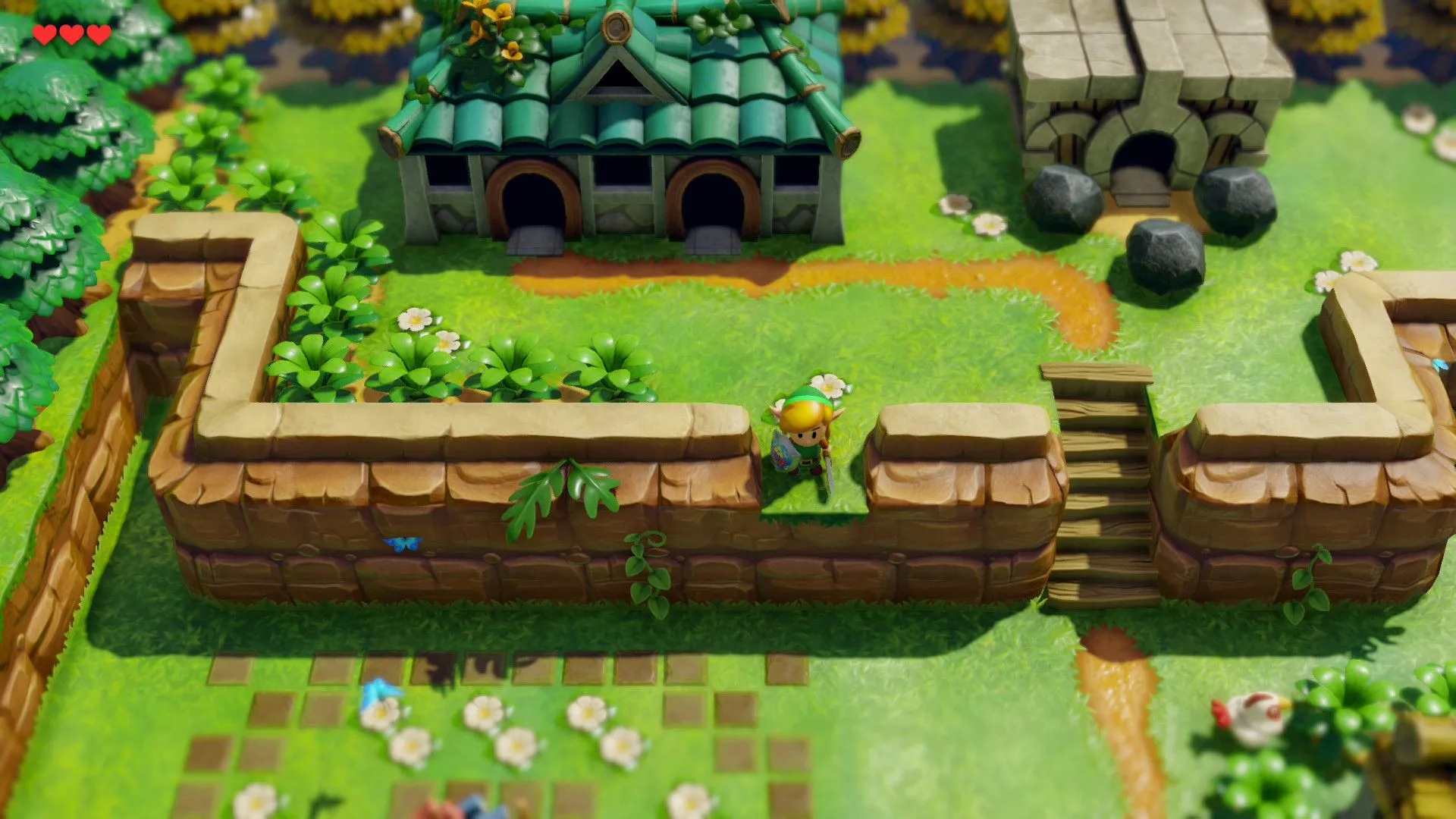 Hình ảnh Link từ trò chơi The Legend of Zelda: Link's Awakening được hiển thị trên màn hình Nintendo Switch 2.