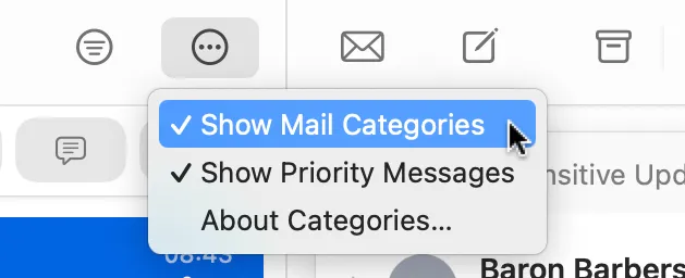 Hướng dẫn tắt tính năng phân loại danh mục email trên ứng dụng Apple Mail cho Mac