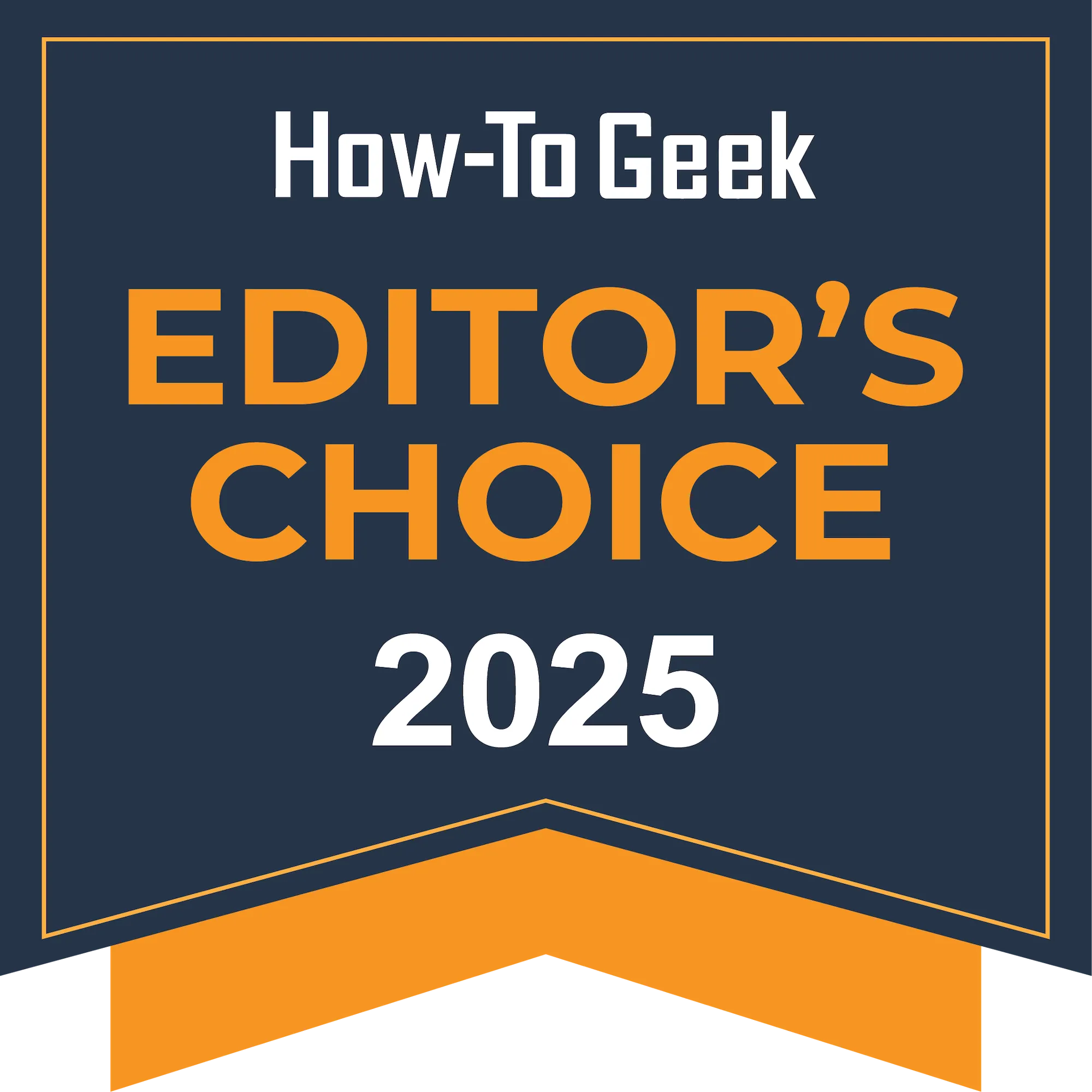 Huy hiệu Giải thưởng Lựa chọn của Biên tập viên How-To Geek 2025