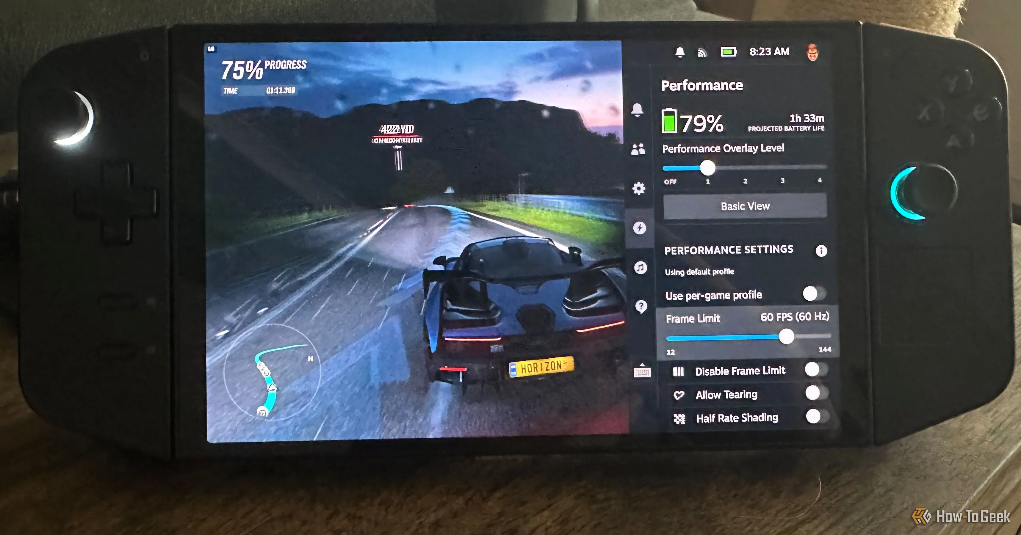 Lenovo Legion Go hiển thị giao diện SteamOS cùng thông số thời lượng pin đã cải thiện