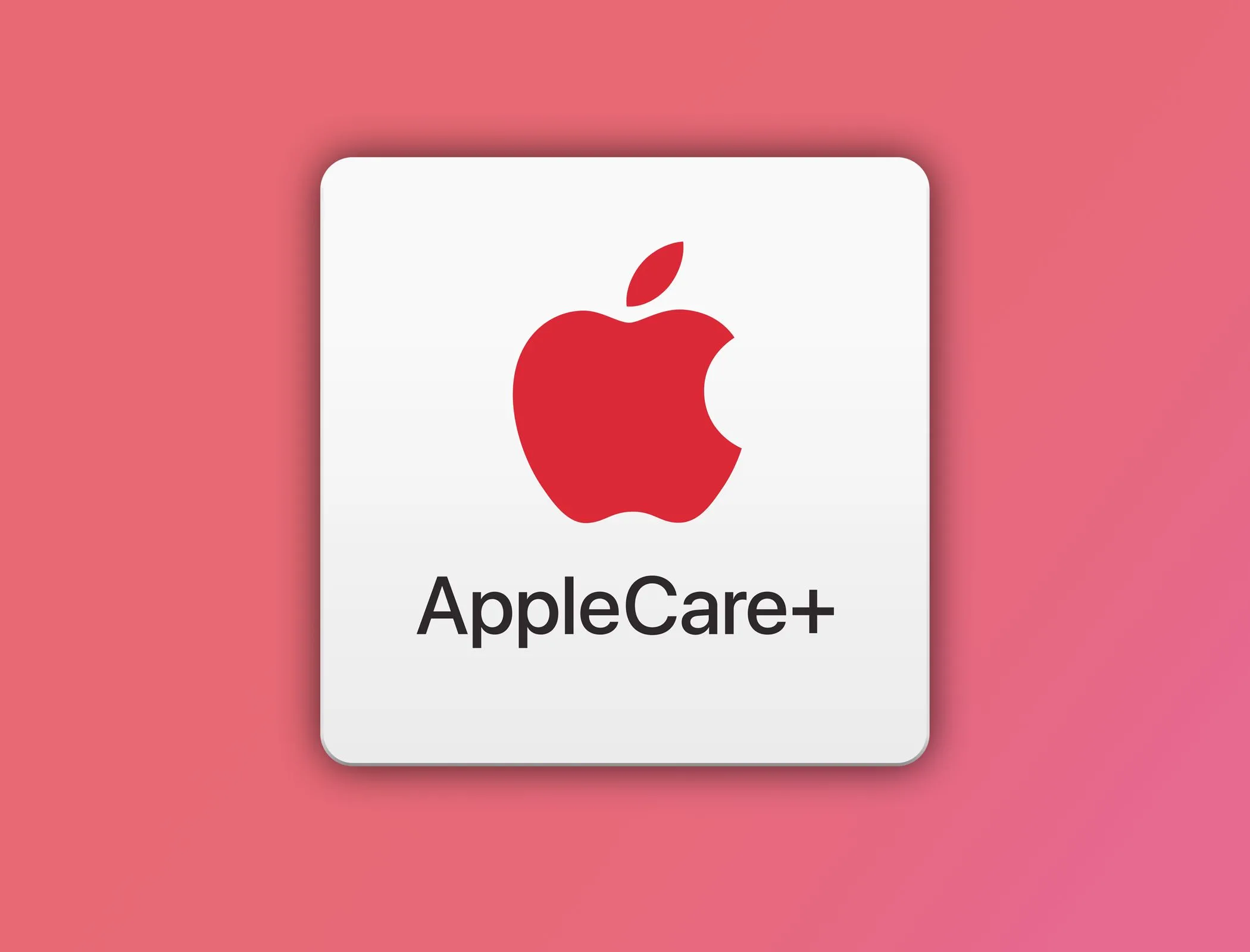 Logo AppleCare+ trên nền chuyển màu tượng trưng cho sự bảo vệ