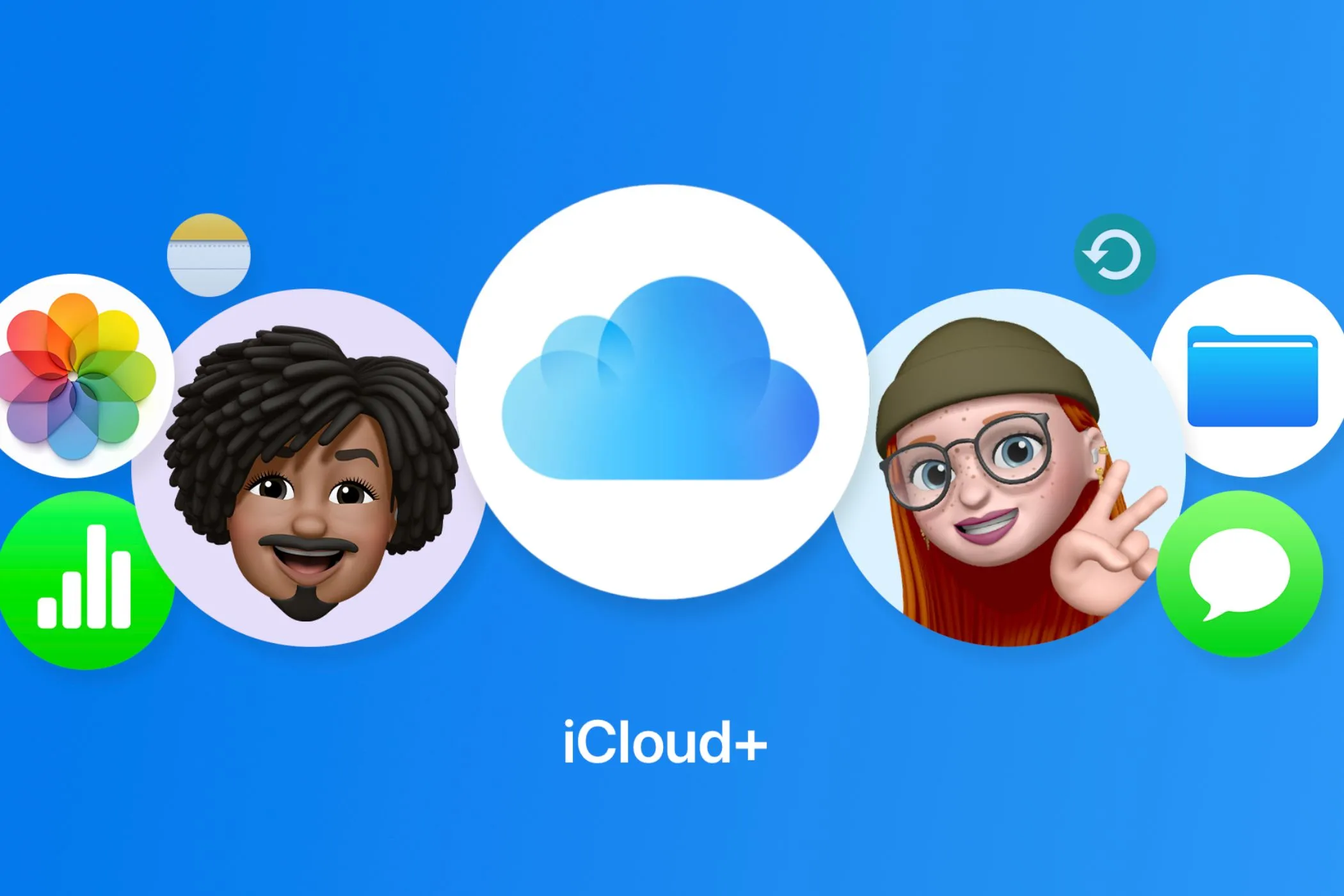 Logo iCloud+ trên website chính thức của Apple