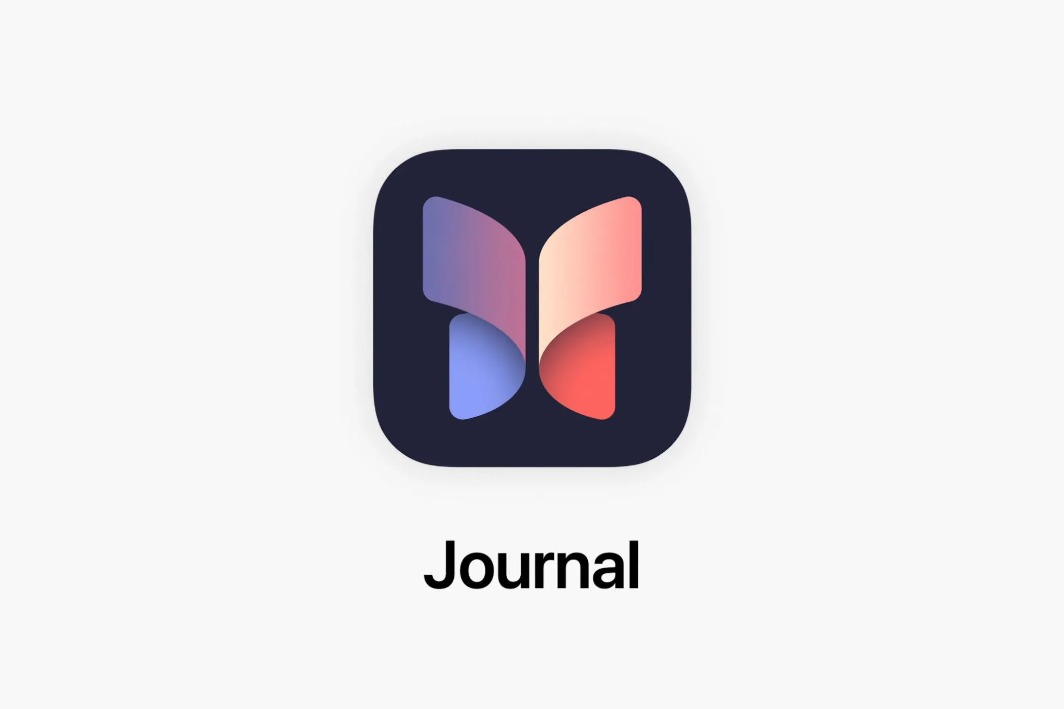 Logo ứng dụng Journal của Apple, biểu tượng nhật ký thông minh.
