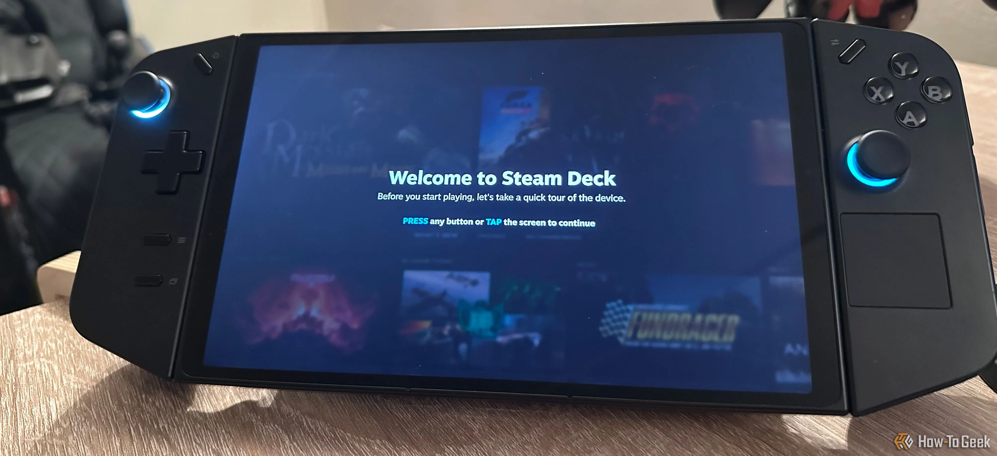 Màn hình giao diện SteamOS đã cài đặt thành công trên Lenovo Legion Go