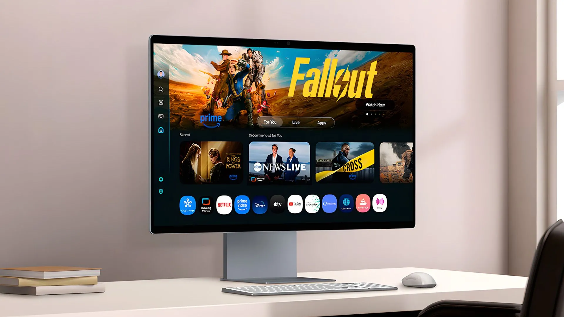 Màn hình thông minh Samsung Smart Monitor M9 với viền mỏng và chất lượng hình ảnh sắc nét