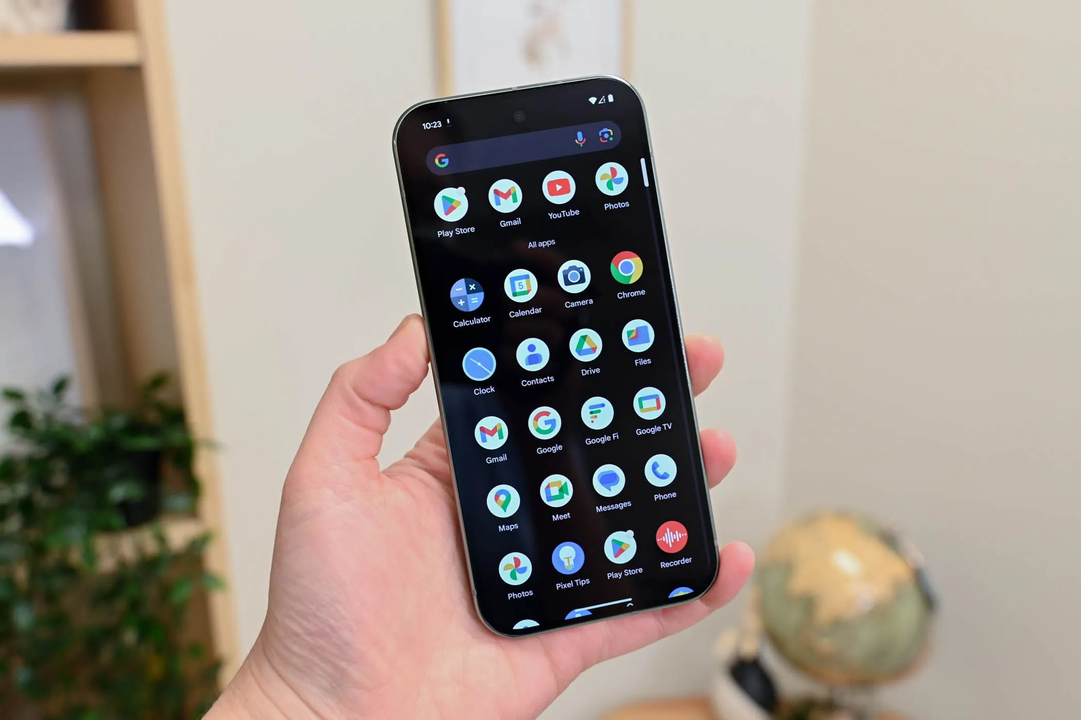 Màn hình ứng dụng của Google Pixel 9 Pro