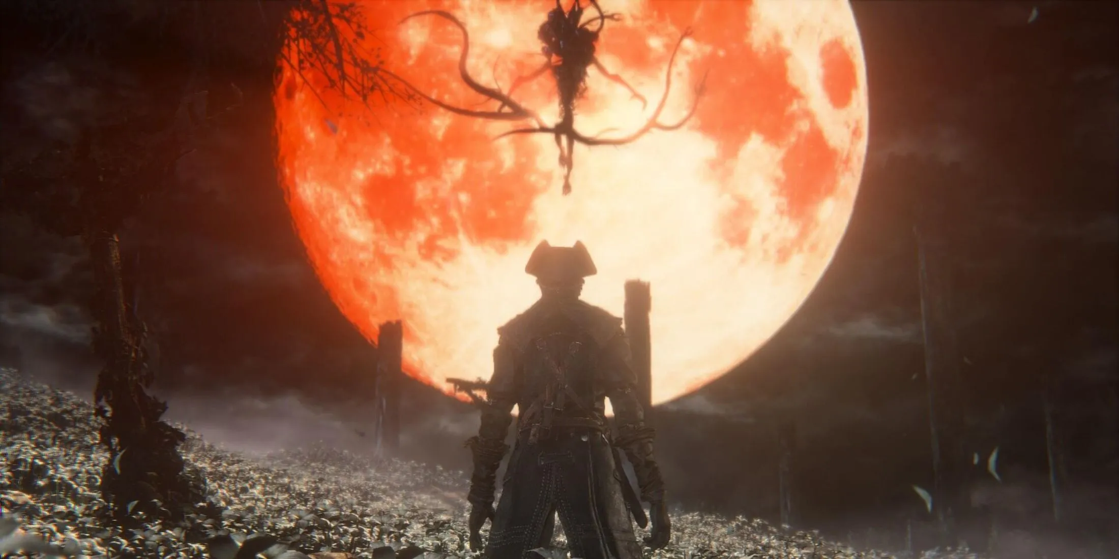 Moon Presence, trùm cuối ẩn của Bloodborne, trong khung cảnh đầy ám ảnh