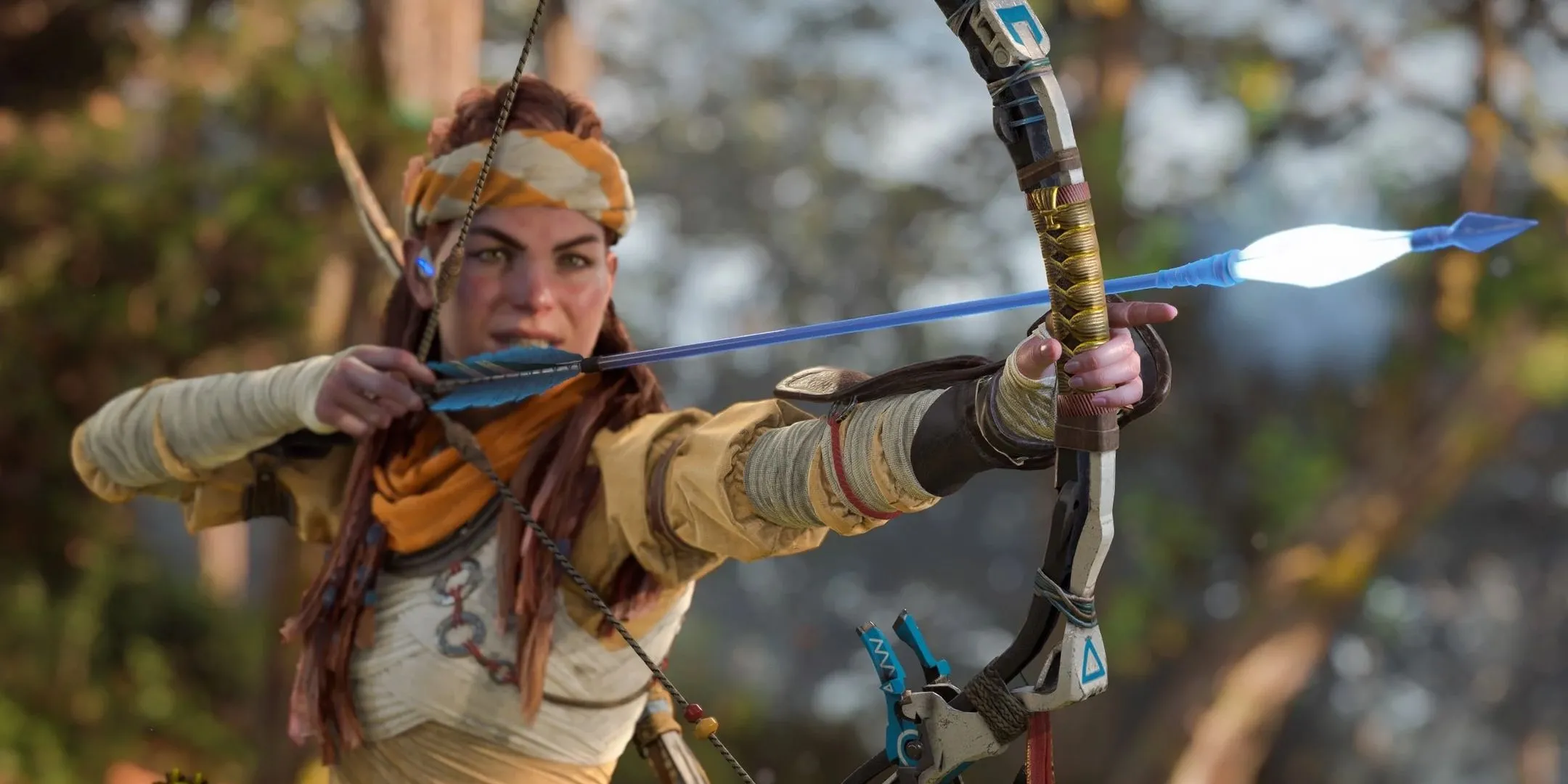 Một cảnh đẹp mắt trong game Horizon Forbidden West, minh họa đồ họa ấn tượng trên PlayStation 5