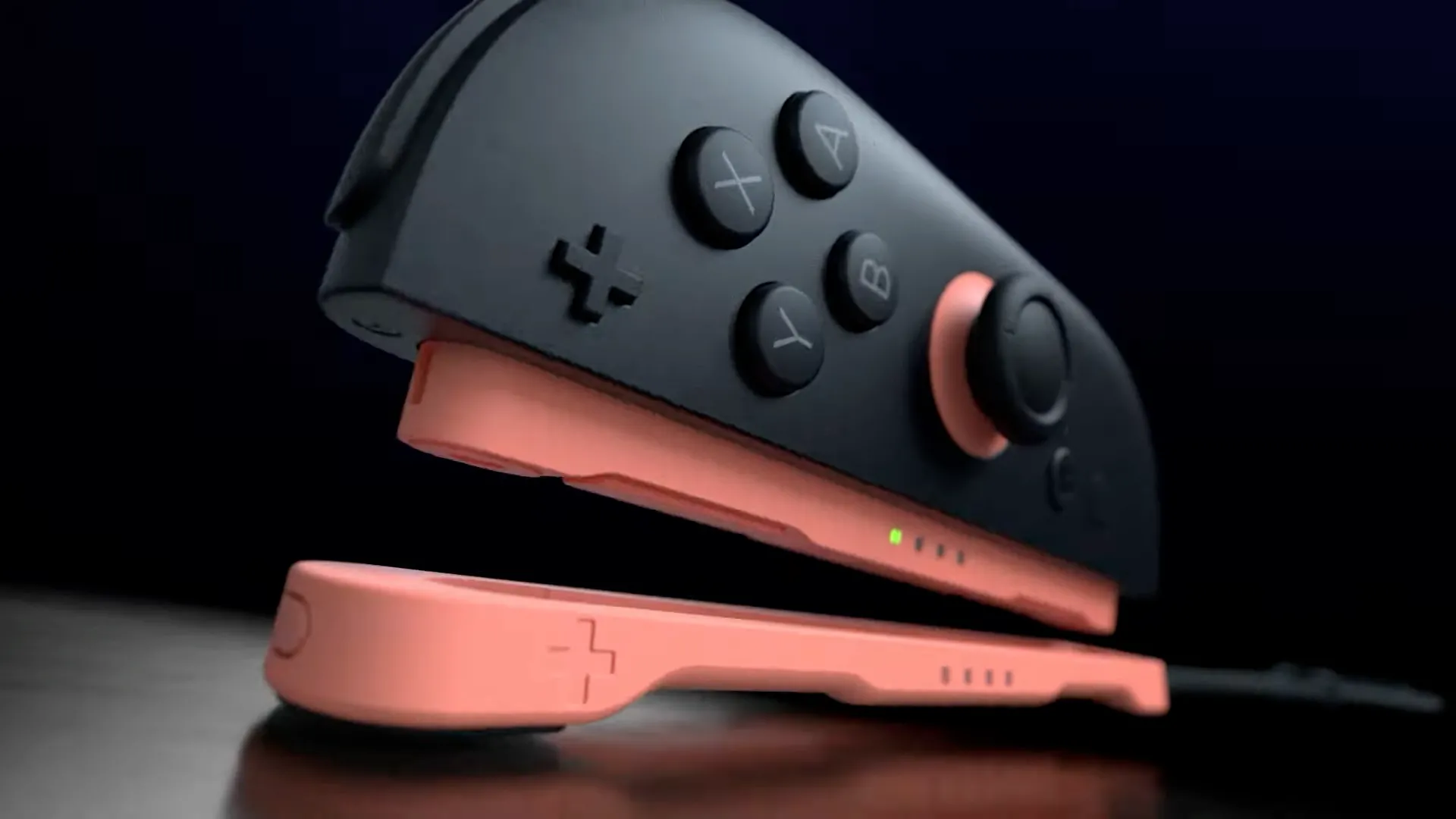 Người dùng gắn tay cầm Joy-Con của Switch 2 vào dây đeo cổ tay để tận dụng chế độ chuột quang học.