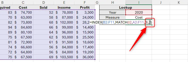 Nhấn F9 sau khi chọn một phần công thức trong Excel để hiển thị kết quả mong đợi.