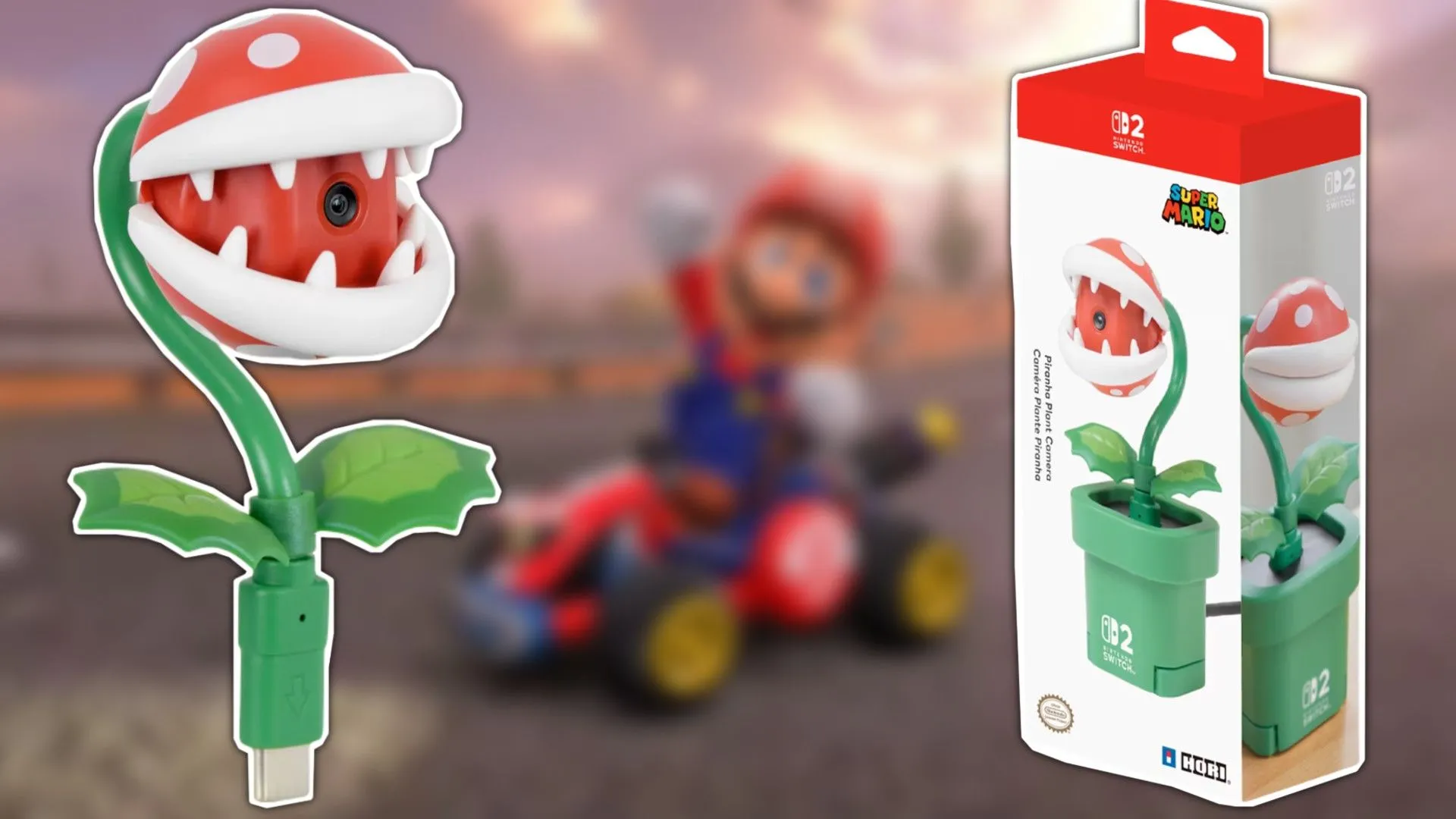 Phụ kiện camera Hori Piranha Plant dành cho Nintendo Switch 2
