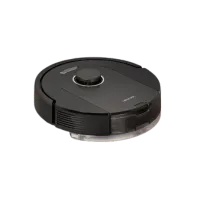 Robot hút bụi lau nhà Roborock Q5 Pro màu đen đang hoạt động trên sàn nhà