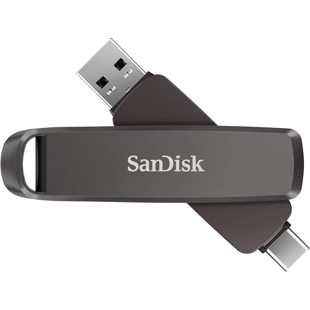 SanDisk Extreme PRO Dual Drive 512GB, một lựa chọn USB hiệu năng cao với kết nối kép USB-A và USB-C.